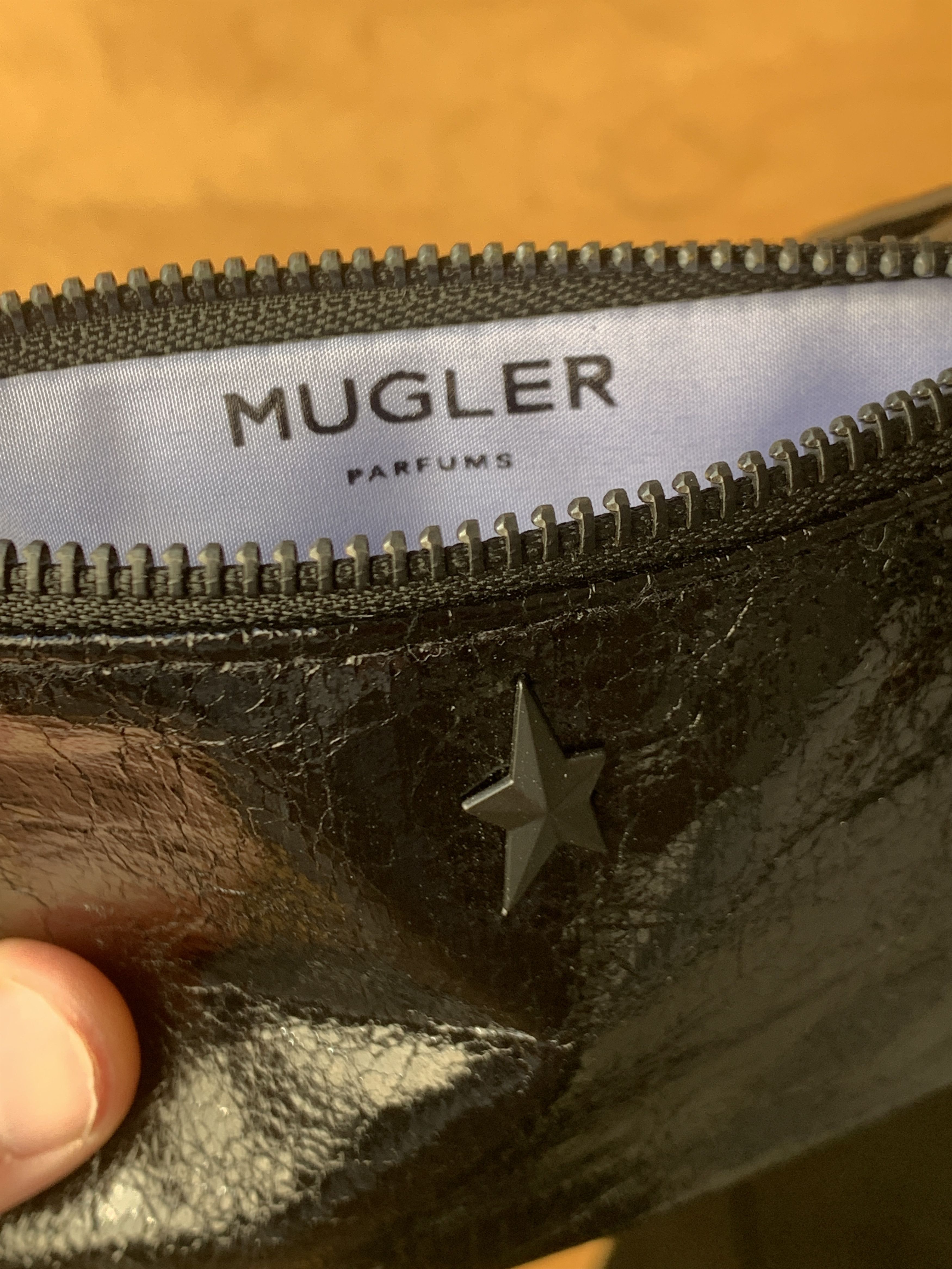 Mugler Small patent leather Mugler Zipper Zip Clutch Size ONE SIZE - 4 Thumbnail