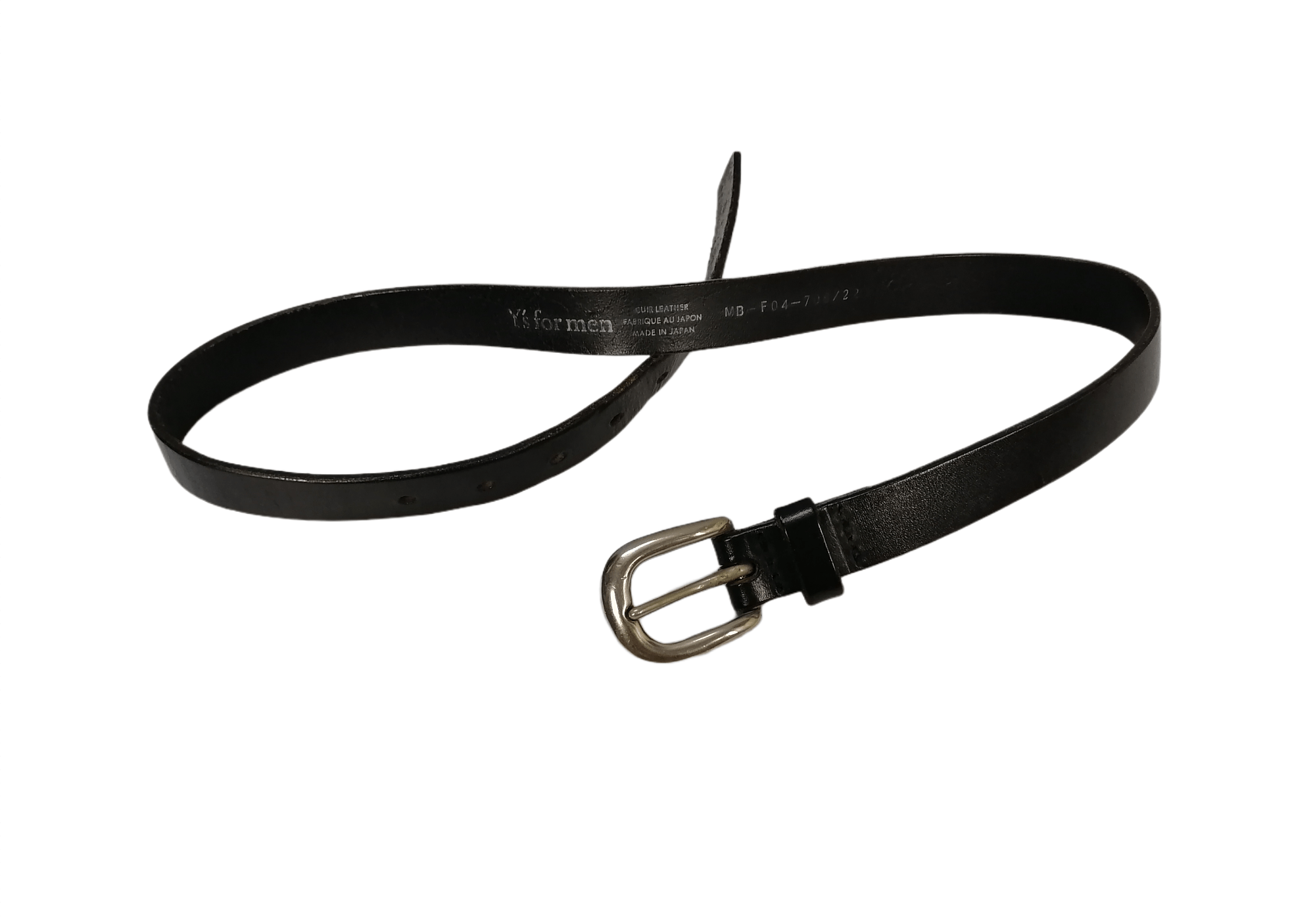 Y's × Y's for Men × Yohji Yamamoto Archive❗Vintage Y's For Men Real Leather Black Belt🔥 Size ONE SIZE - 1 Thumbnail