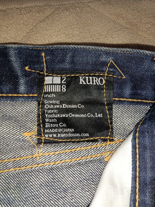 Kuro Kuro Graphite Redline Selvedge Denim | Grailed