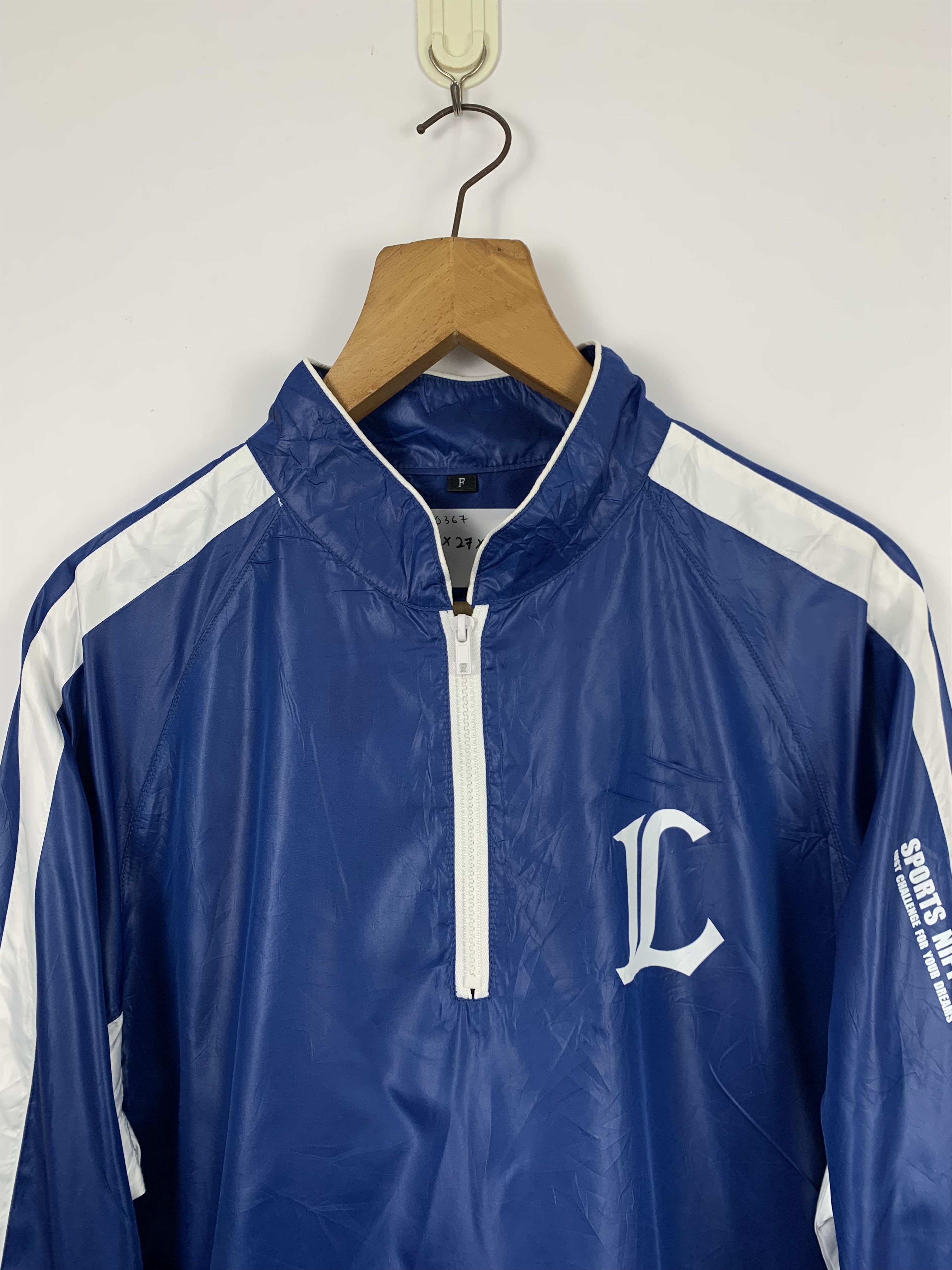 Vintage Vintage LIONS Windbreaker Half Zip J0367 Size US M / EU 48-50 / 2 - 2 Thumbnail