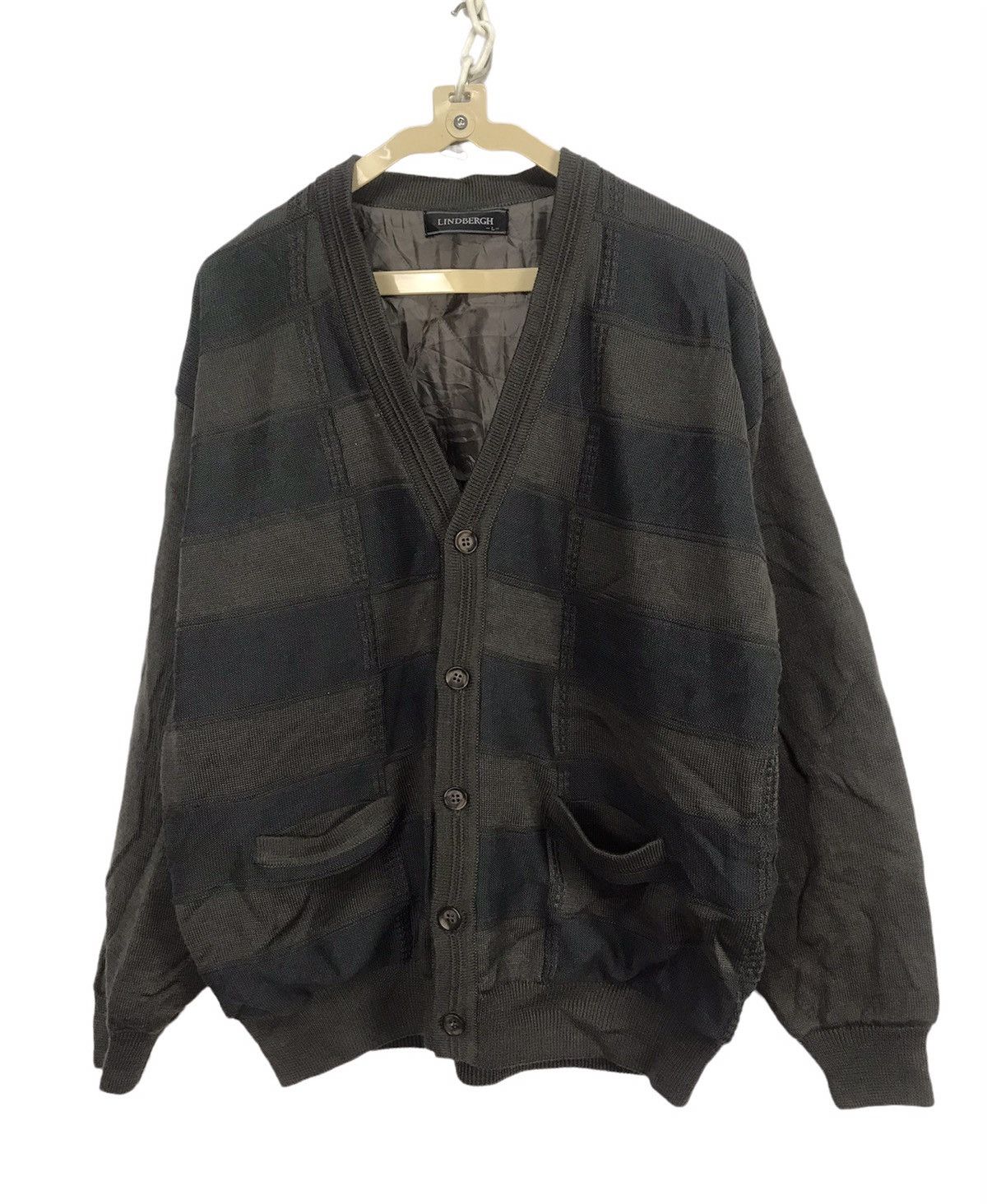 Japanese Brand × Lindbergh × Vintage Vintage Lindbergh button cardigan Size US L / EU 52-54 / 3 - 1 Thumbnail