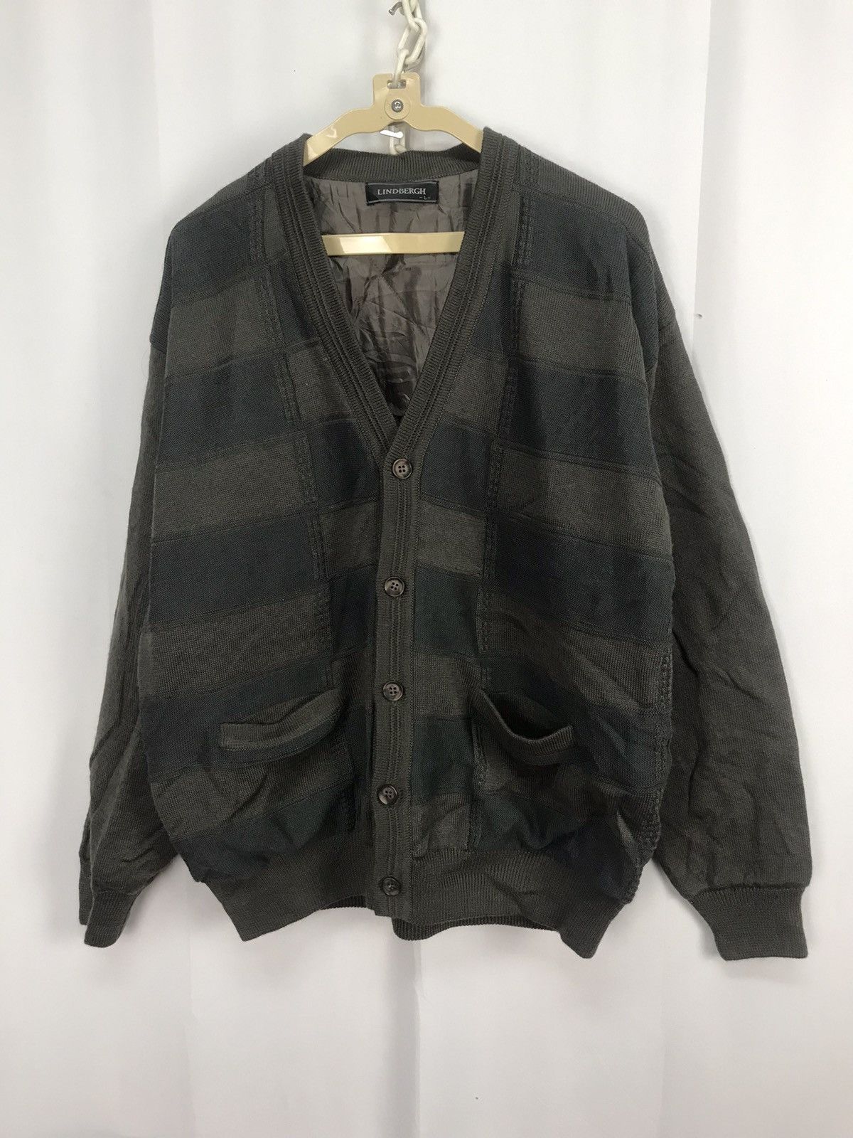 Japanese Brand × Lindbergh × Vintage Vintage Lindbergh button cardigan Size US L / EU 52-54 / 3 - 7 Thumbnail
