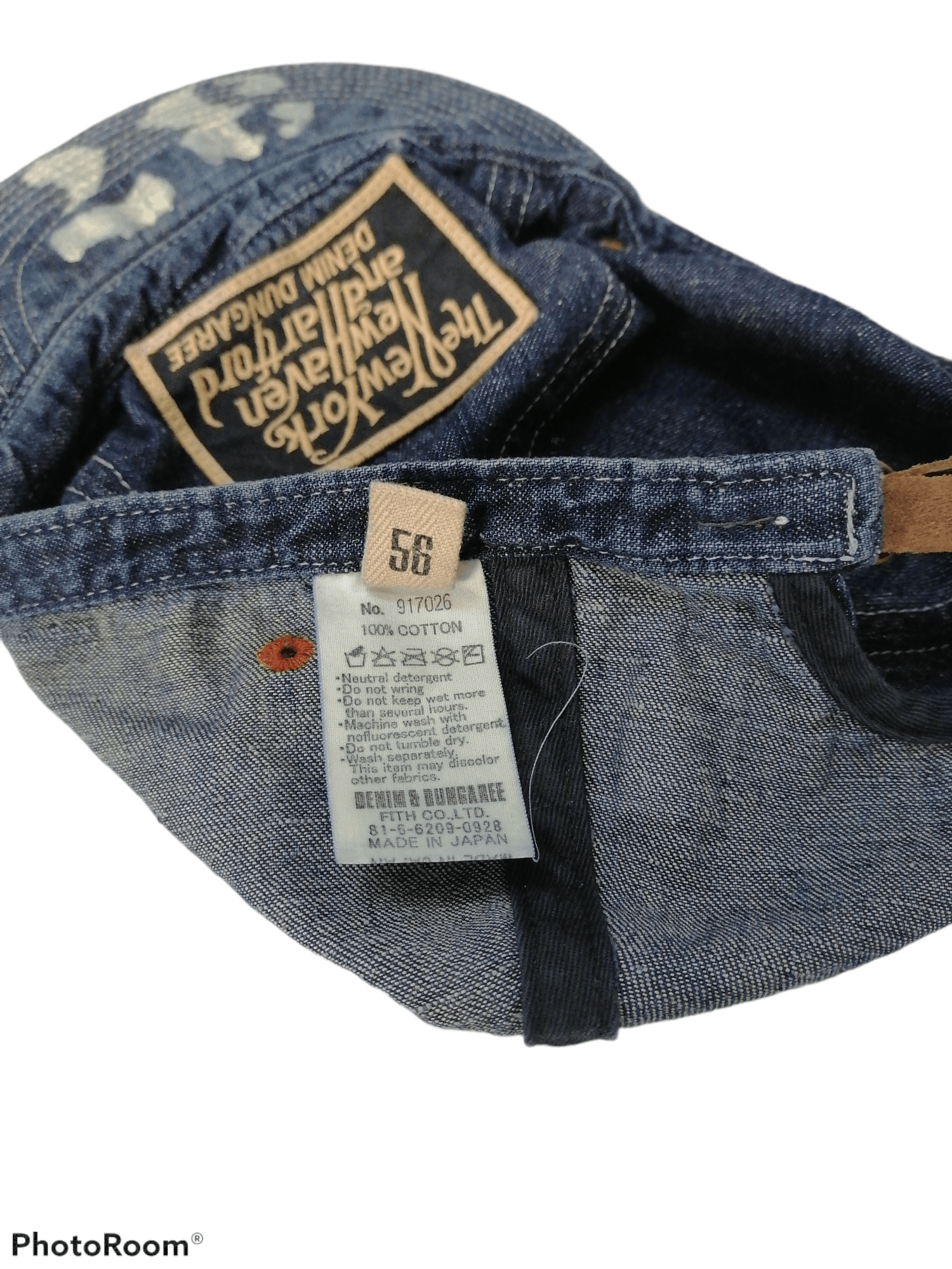 Japanese Brand × Vintage Rare❗Denim & Dungaree Japan Denim Baseball / Mechanic Cap🔥 Size ONE SIZE - 7 Thumbnail