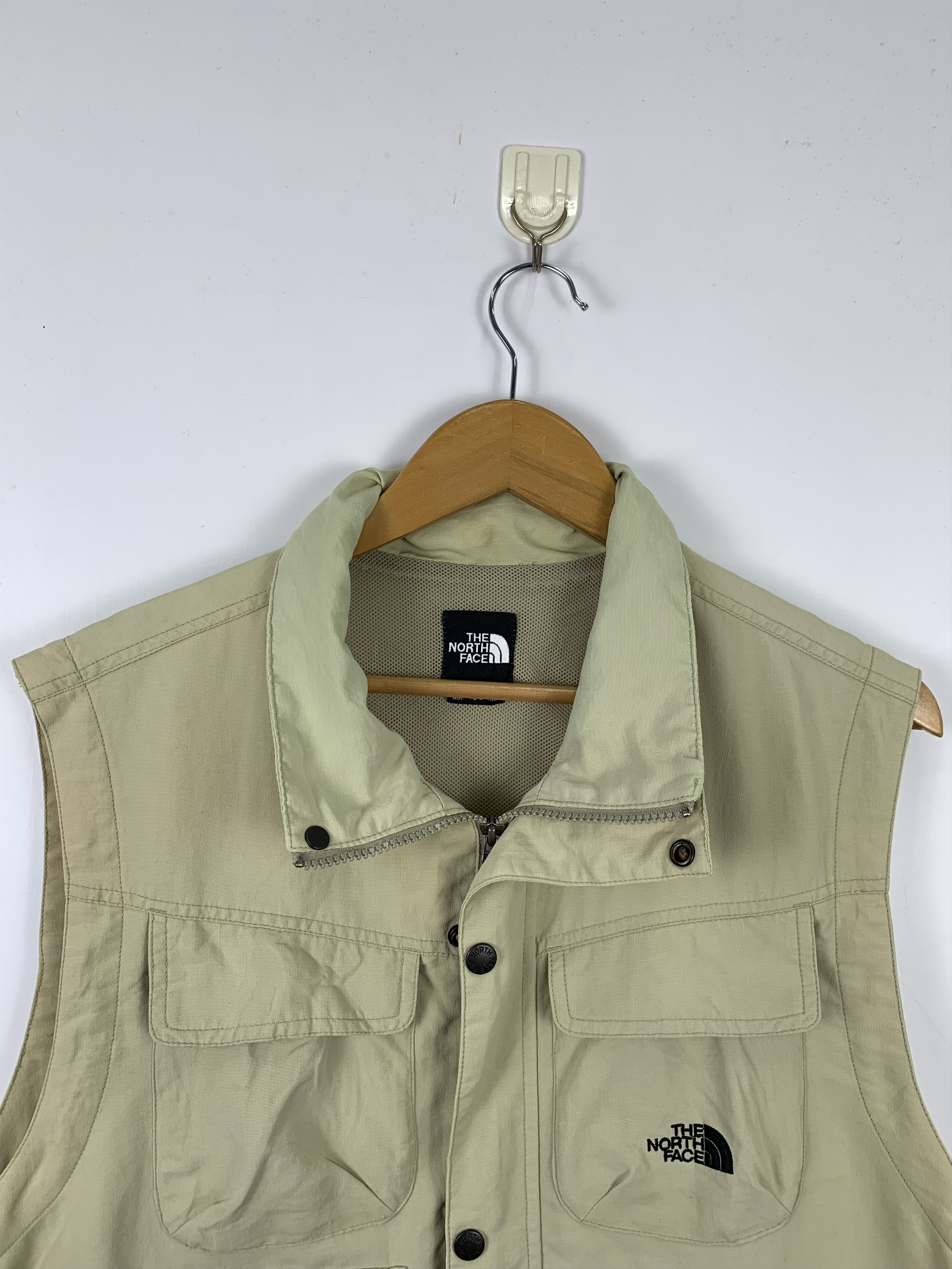 The North Face × Vintage Vintage THE NORTH FACE Cotton Multi Pocket Zip Up Vest Size US M / EU 48-50 / 2 - 2 Thumbnail