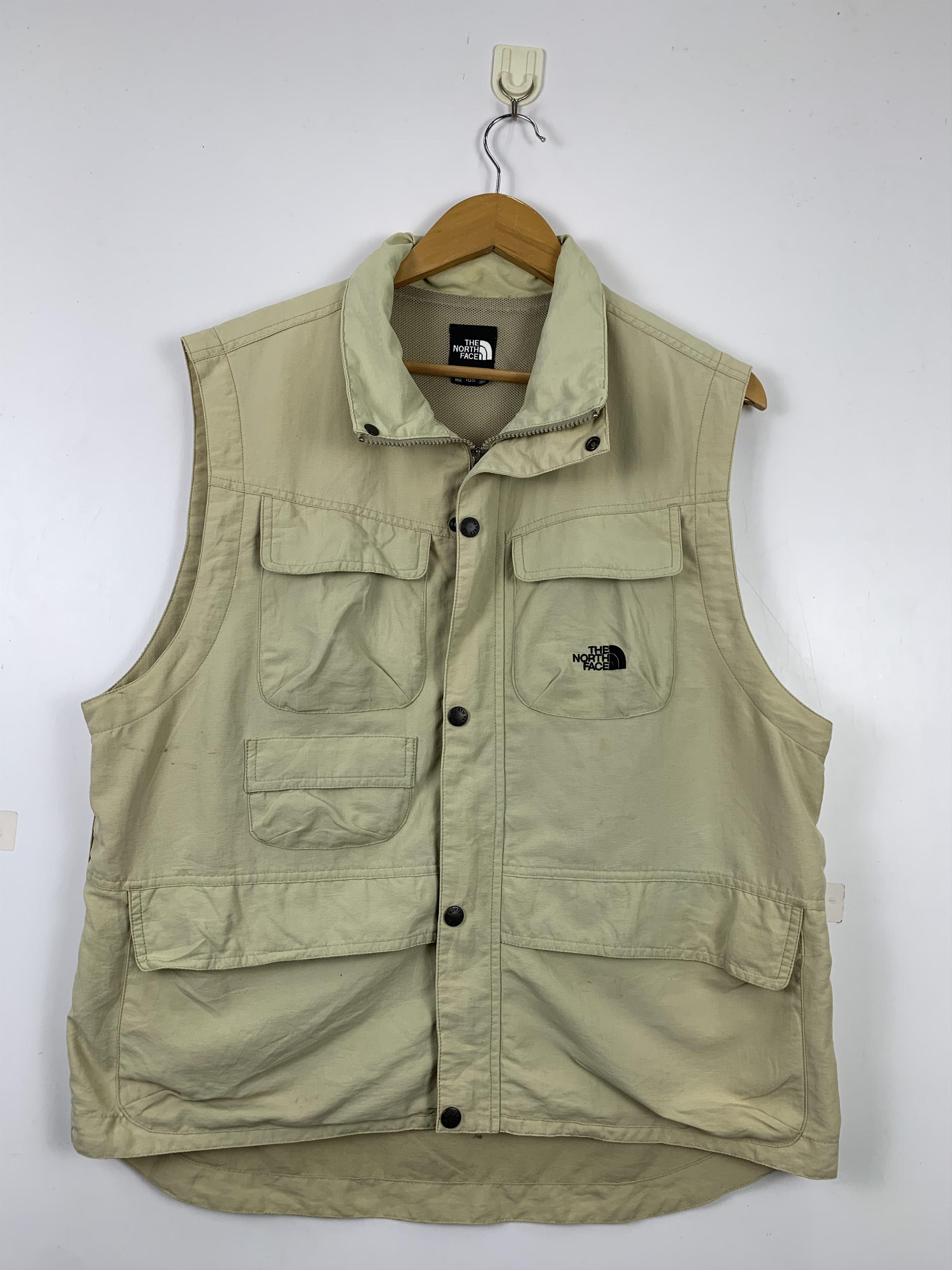 The North Face × Vintage Vintage THE NORTH FACE Cotton Multi Pocket Zip Up Vest Size US M / EU 48-50 / 2 - 1 Thumbnail