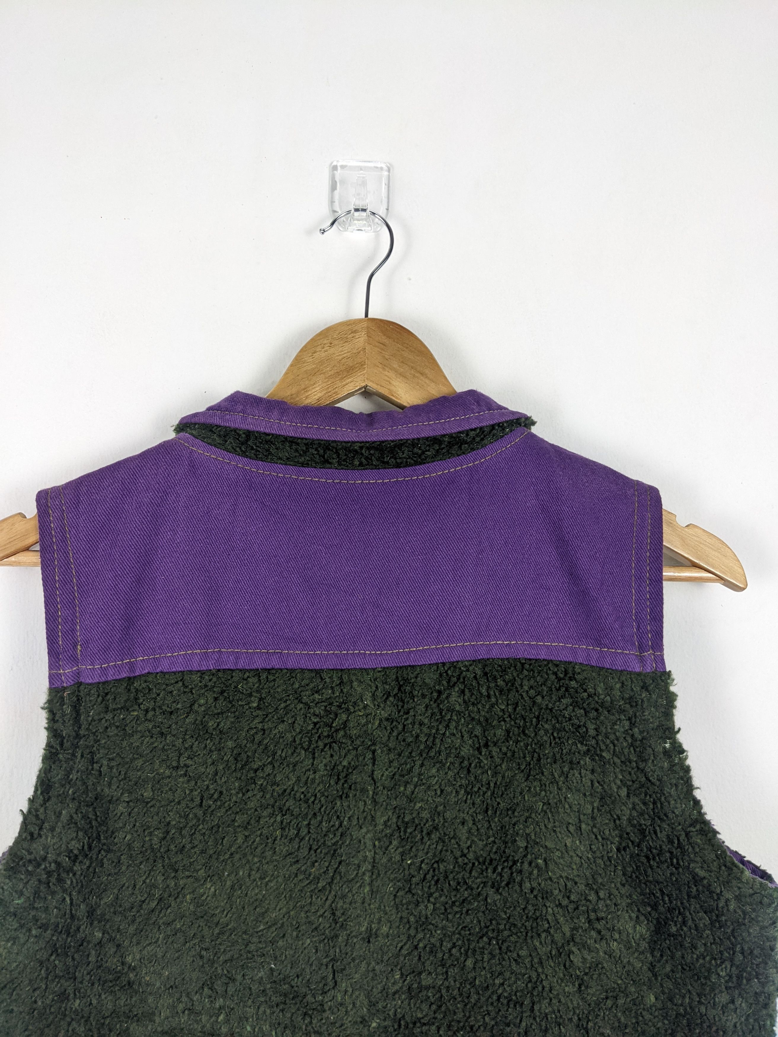Japanese Brand Vintage 90s Fleece with Patterned Lined Vest Size US S / EU 44-46 / 1 - 9 Thumbnail