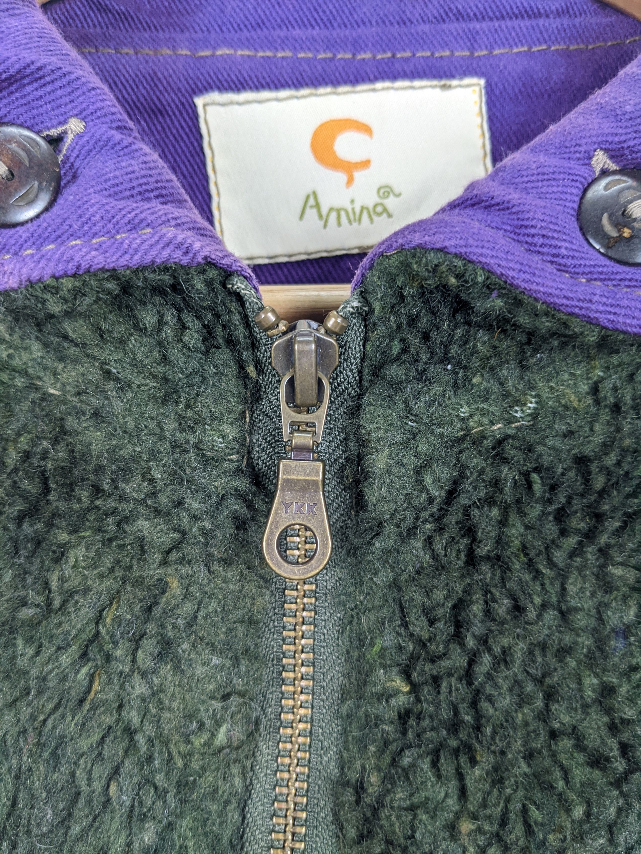 Japanese Brand Vintage 90s Fleece with Patterned Lined Vest Size US S / EU 44-46 / 1 - 6 Thumbnail