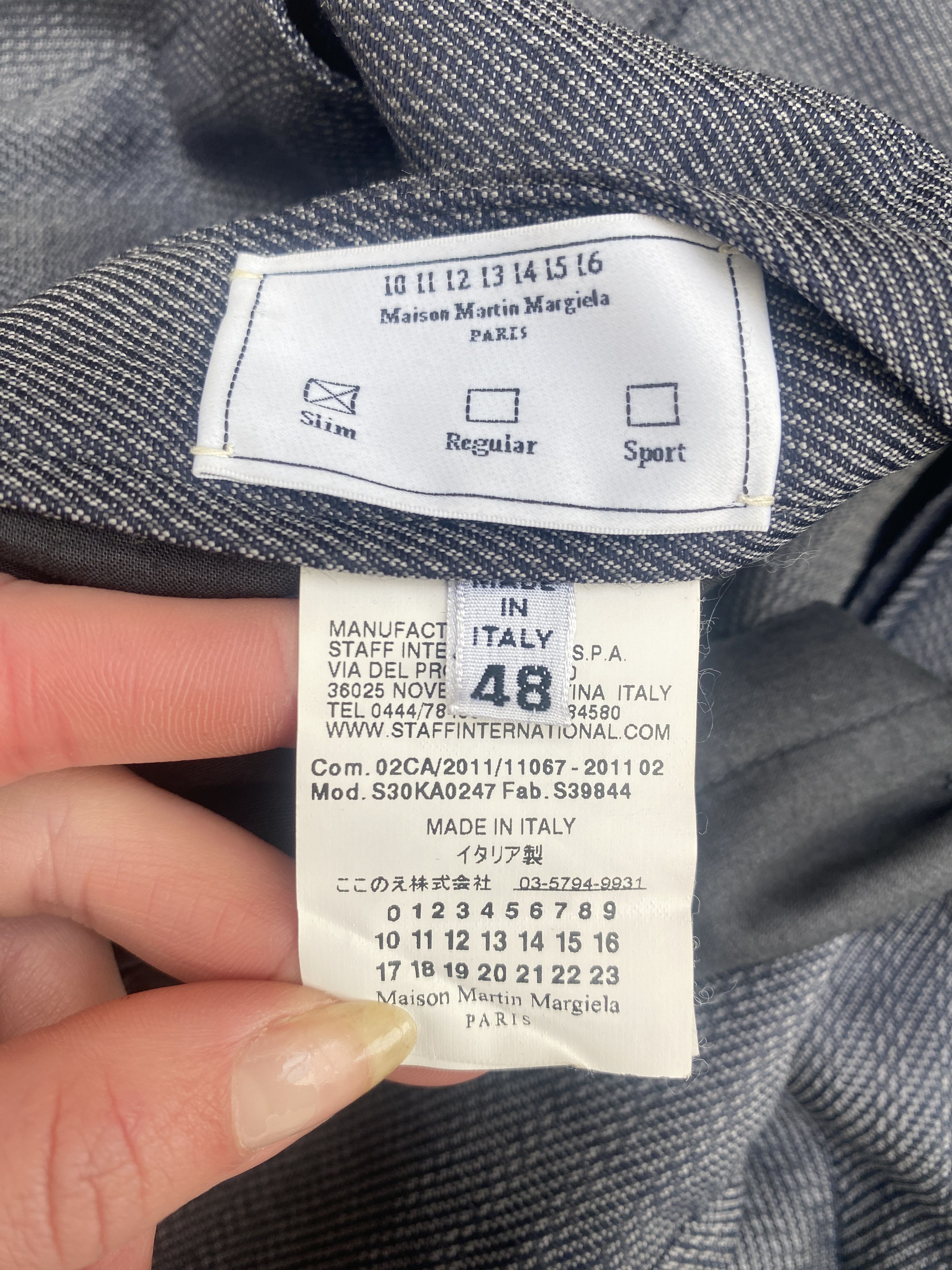 Maison Margiela Grey Wool Pants Size US 31 - 6 Thumbnail
