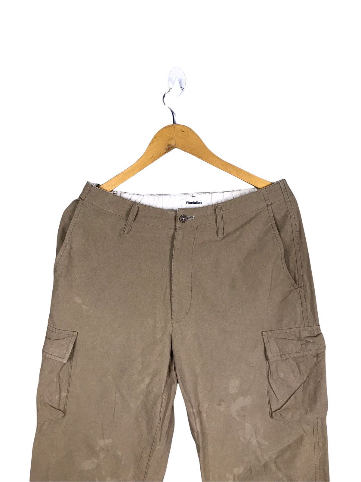 Issey Miyake Plantation by Issey Miyake Hickory Cargo Pants Size US 30 / EU 46 - 2 Thumbnail
