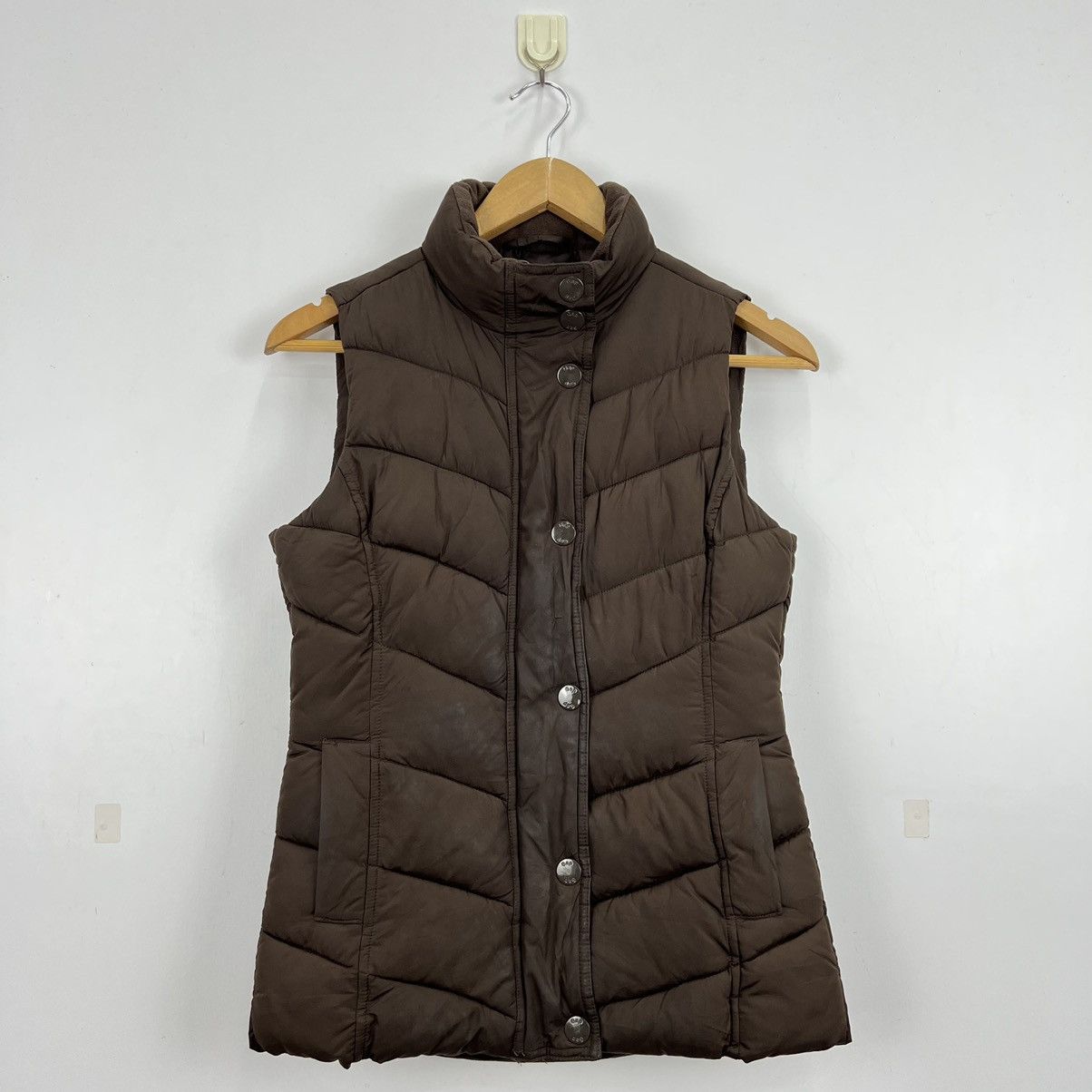 image of Gap Puffer Vest 90's in Brown, Men's (Size Small)