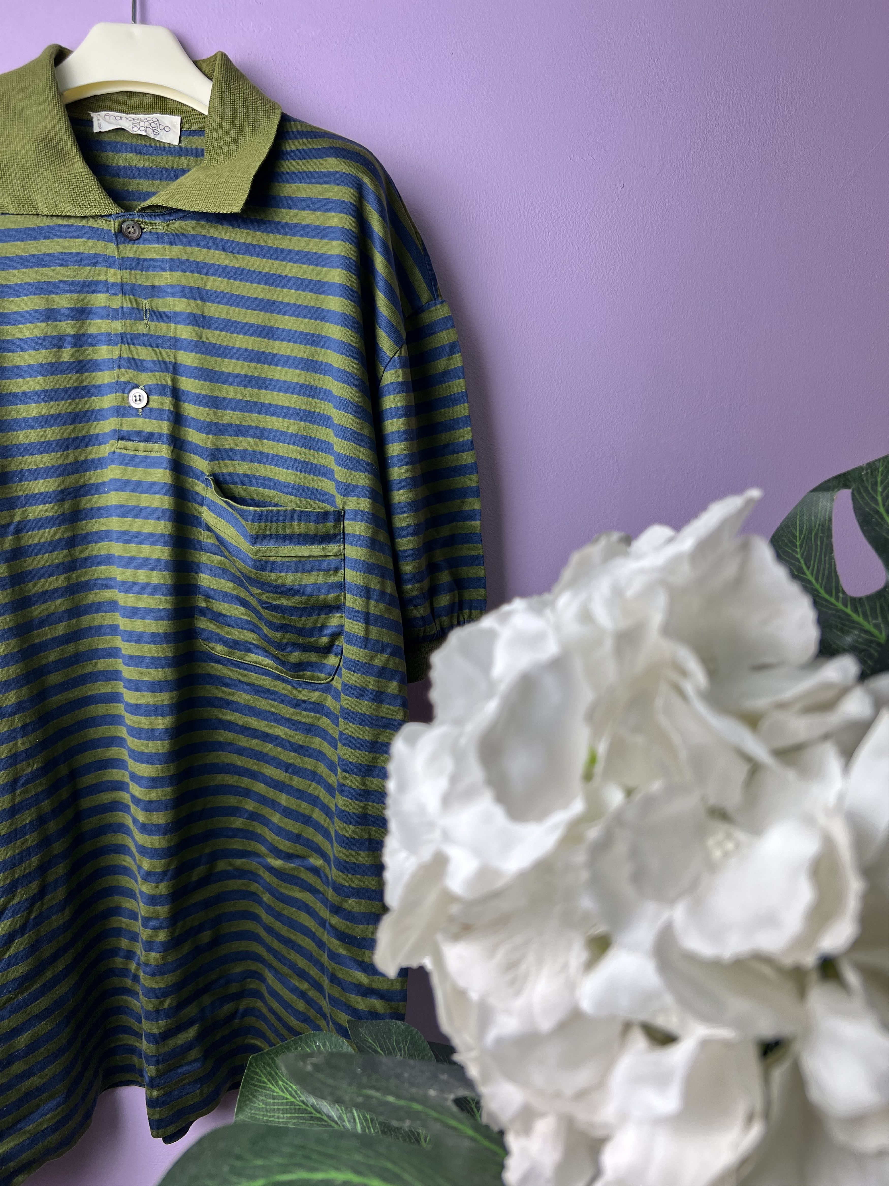 Francesco Smalto 🔥Vintage Stripe Francesco Smalto Polo Tees Size US M / EU 48-50 / 2 - 5 Thumbnail
