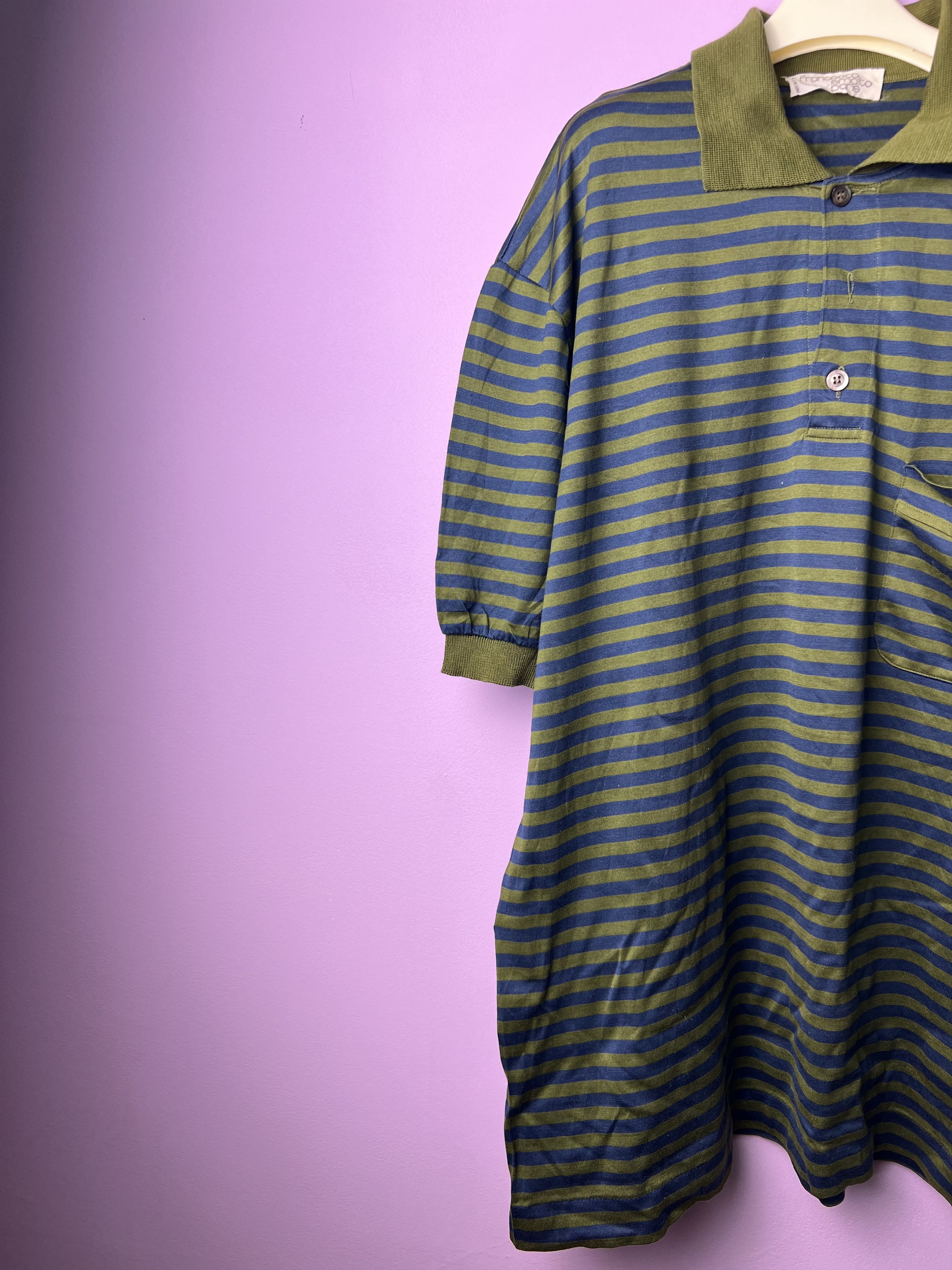 Francesco Smalto 🔥Vintage Stripe Francesco Smalto Polo Tees Size US M / EU 48-50 / 2 - 3 Thumbnail