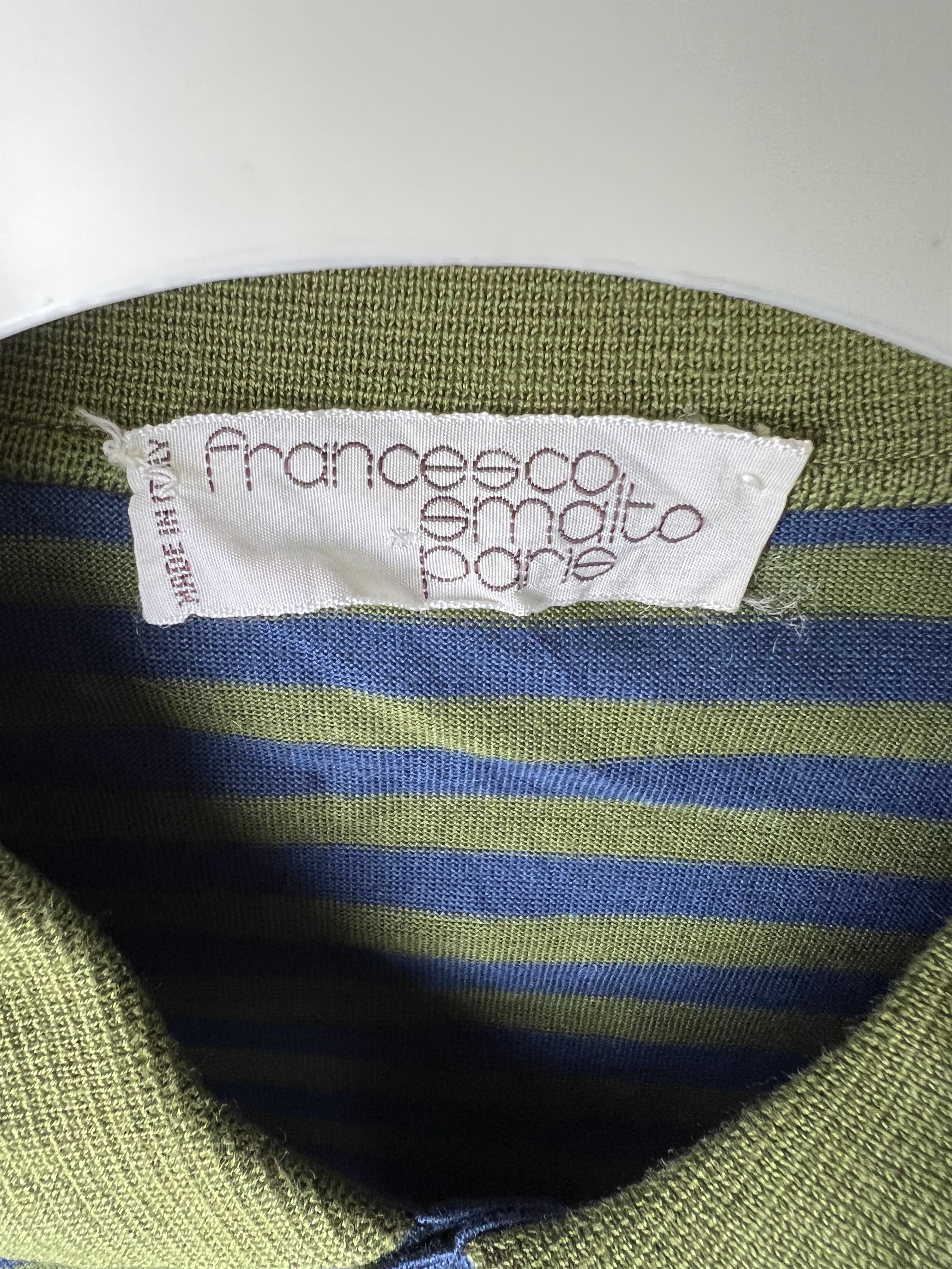 Francesco Smalto 🔥Vintage Stripe Francesco Smalto Polo Tees Size US M / EU 48-50 / 2 - 10 Thumbnail