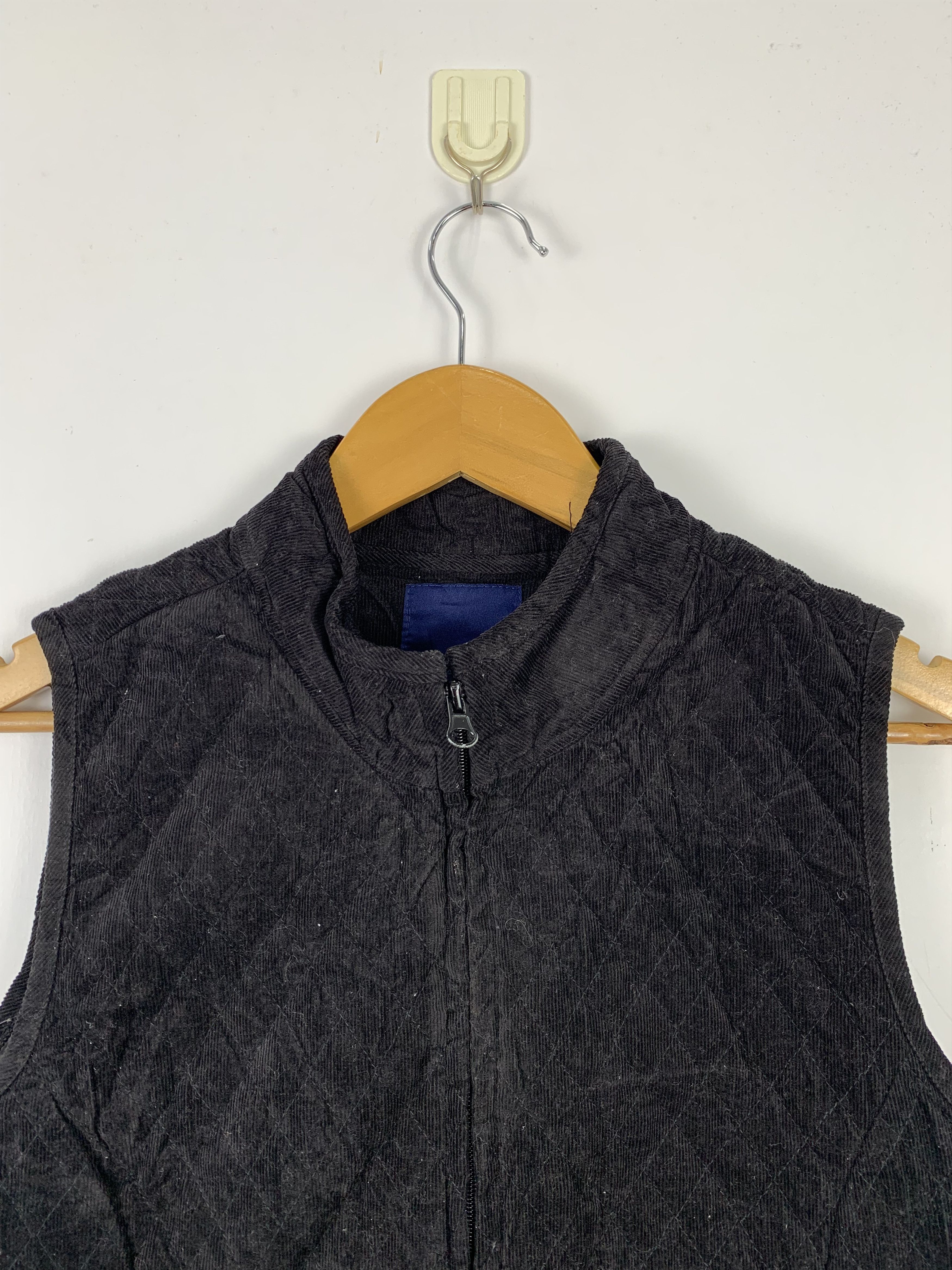 Basic Editions Vintage BASIC EDITIONS Quilted Corduroy Zip Up Vests Size US XS / EU 42 / 0 - 2 Thumbnail