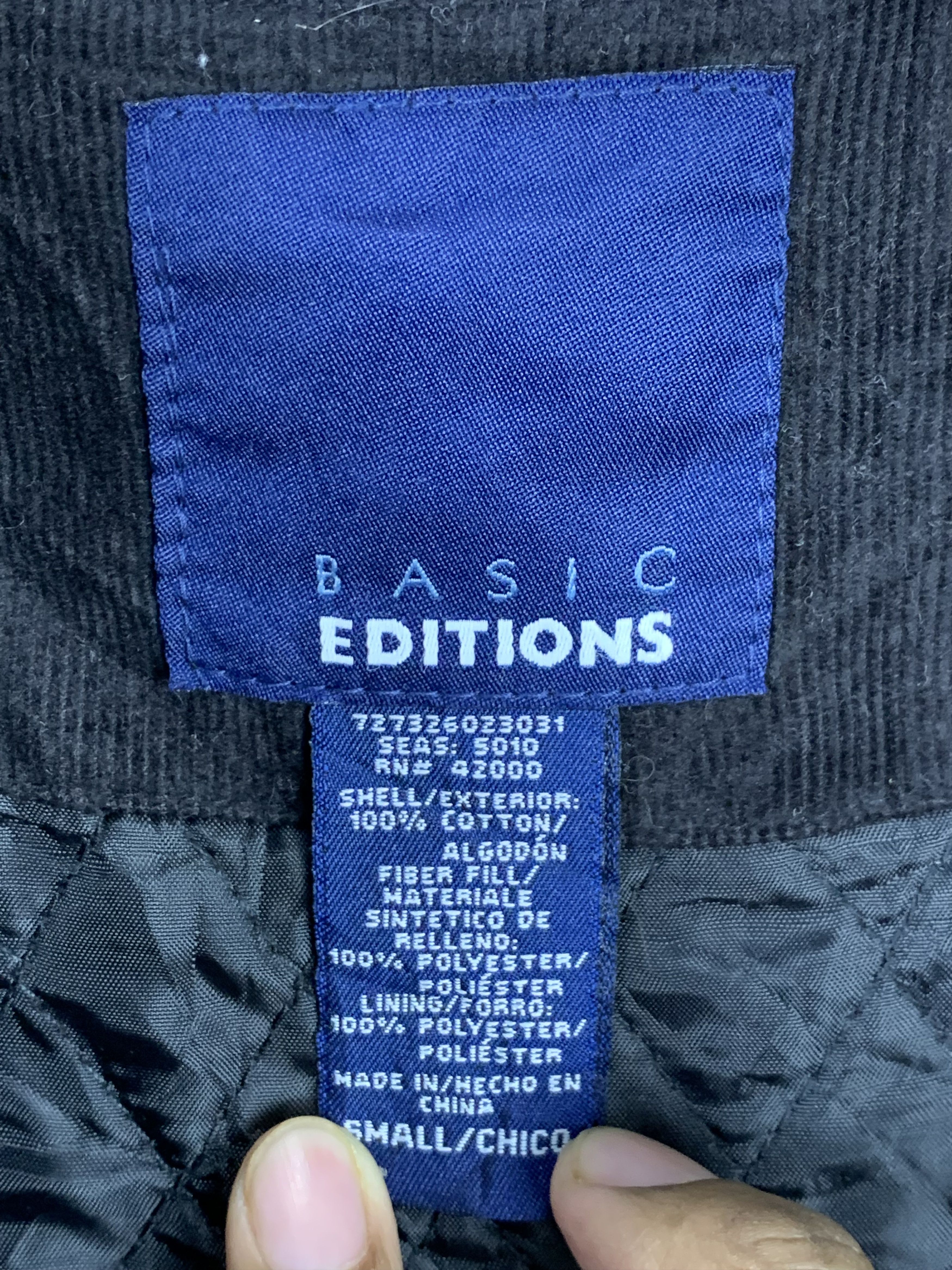 Basic Editions Vintage BASIC EDITIONS Quilted Corduroy Zip Up Vests Size US XS / EU 42 / 0 - 9 Thumbnail