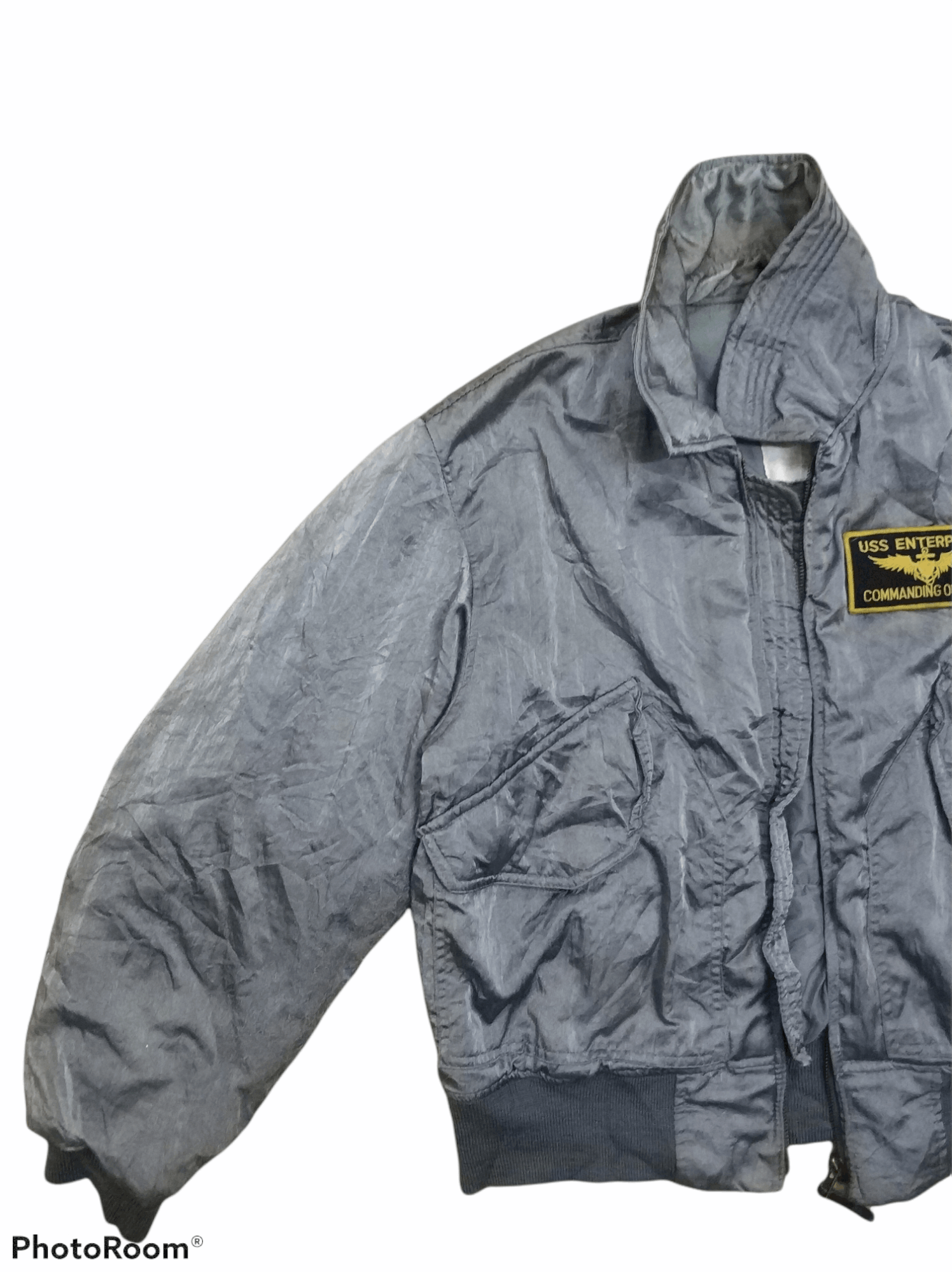 Other 🔥Distressed Uss Enterprice Flight Jacket Size US M / EU 48-50 / 2 - 4 Thumbnail