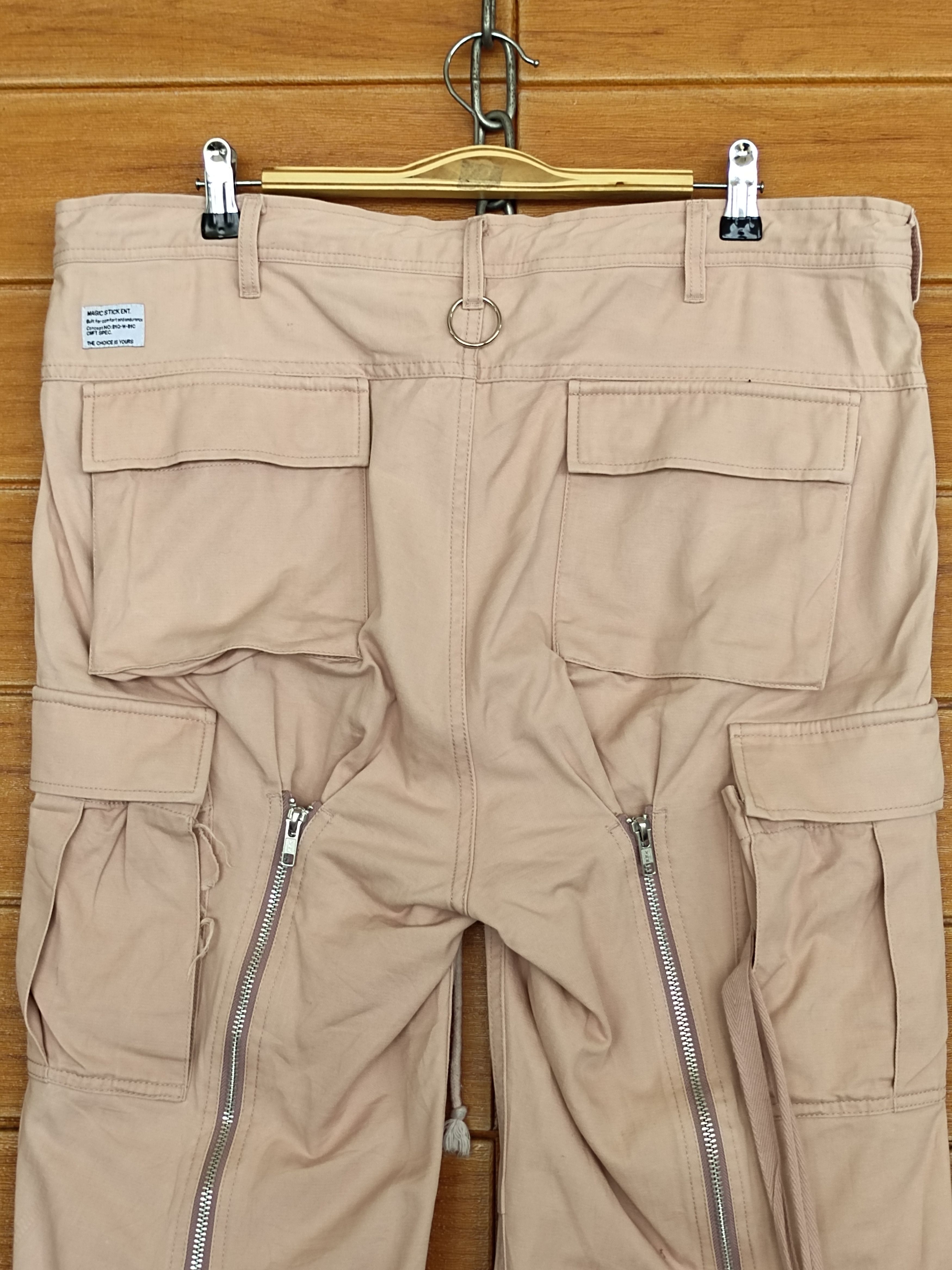 If Six Was Nine Bondage Pant Magic Stick Bondage Zipper Cargo Pants Size US 36 / EU 52 - 10 Thumbnail
