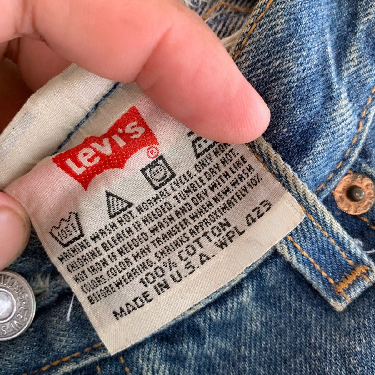 Levi's × Levi's Vintage Clothing Vintage Levi’s Button 653 Made In USA Denim Pant Size US 34 / EU 50 - 10 Thumbnail