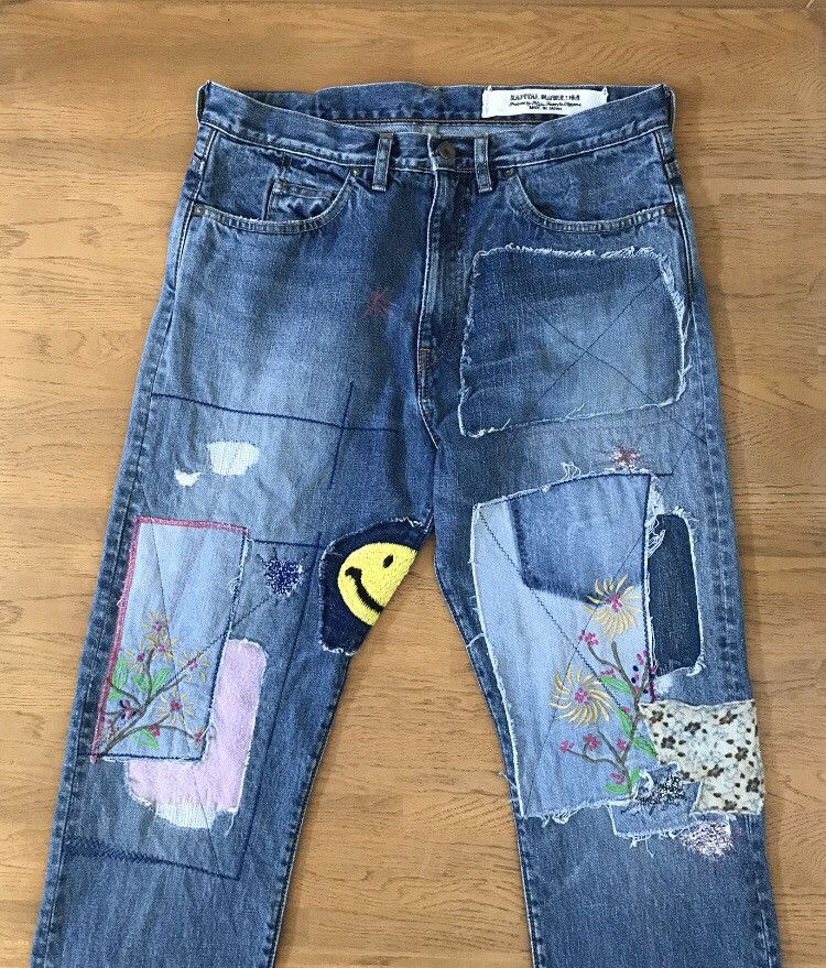 Kapital × Kapital Kountry KAPITAL 14oz Denim 5P Okabilly, Gypsy Patchwork Remake. Size US 34 / EU 50 - 4 Thumbnail