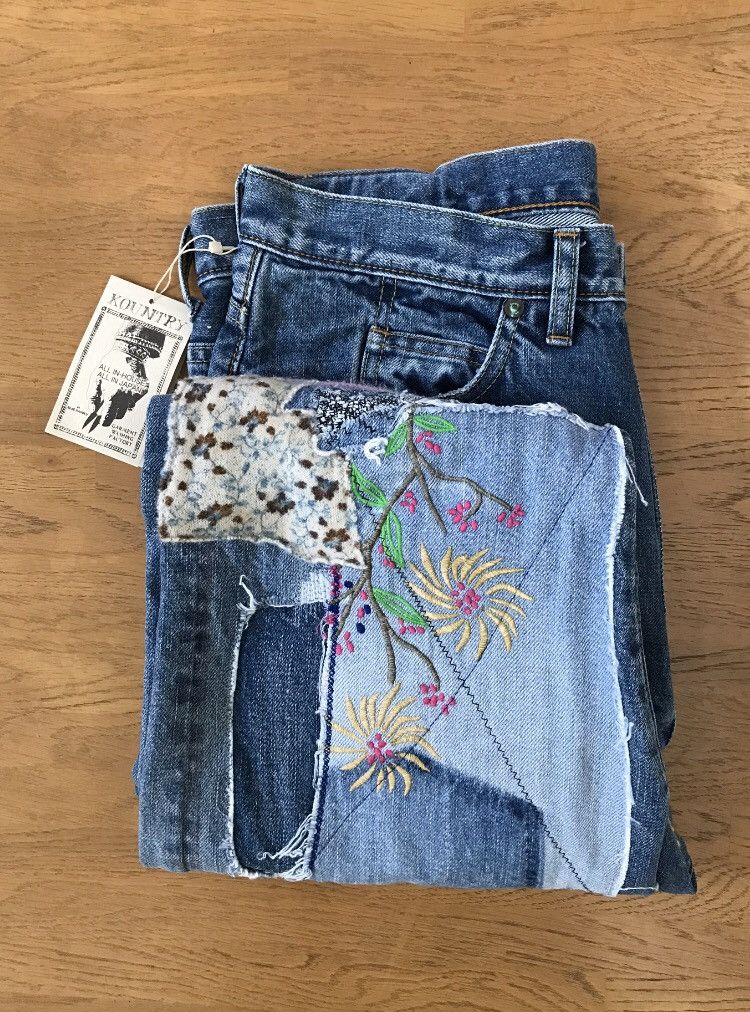 Kapital × Kapital Kountry KAPITAL 14oz Denim 5P Okabilly, Gypsy Patchwork Remake. Size US 34 / EU 50 - 9 Thumbnail