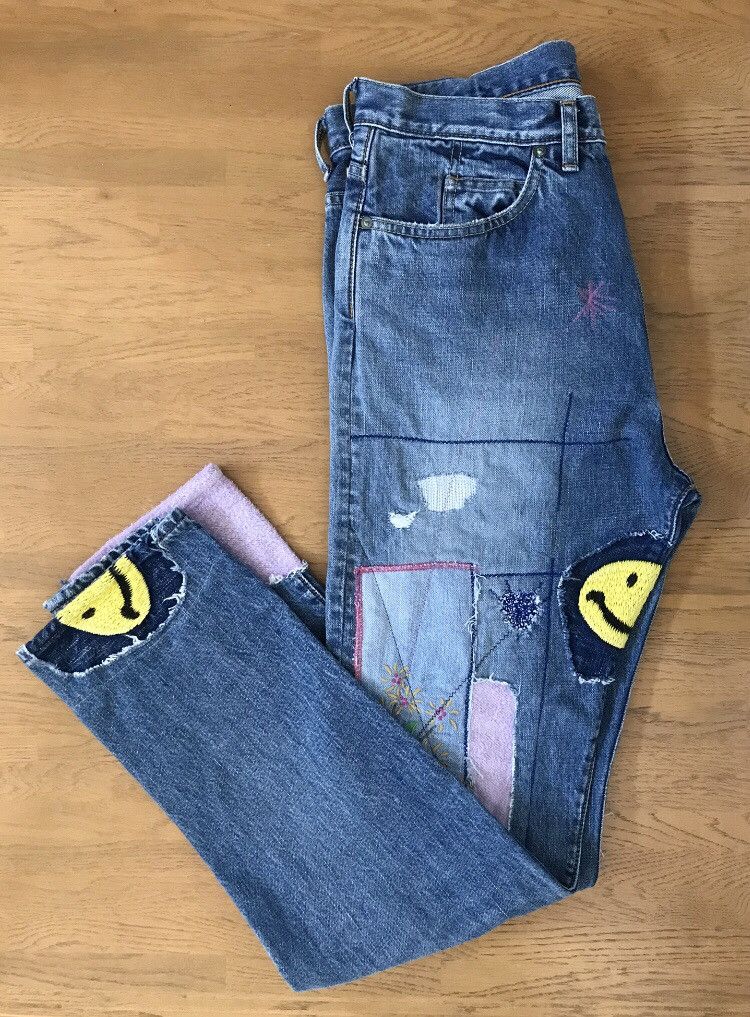Kapital × Kapital Kountry KAPITAL 14oz Denim 5P Okabilly, Gypsy Patchwork Remake. Size US 34 / EU 50 - 3 Thumbnail