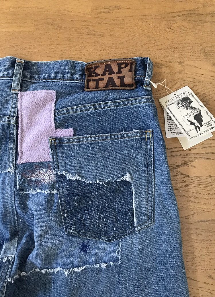 Kapital × Kapital Kountry KAPITAL 14oz Denim 5P Okabilly, Gypsy Patchwork Remake. Size US 34 / EU 50 - 11 Thumbnail
