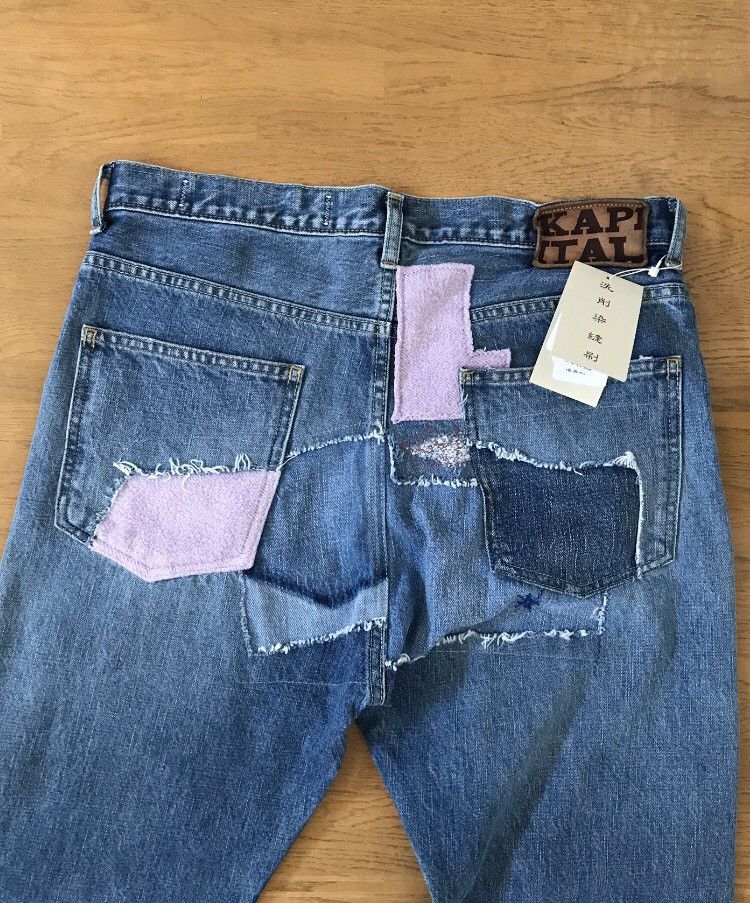 Kapital × Kapital Kountry KAPITAL 14oz Denim 5P Okabilly, Gypsy Patchwork Remake. Size US 34 / EU 50 - 18 Thumbnail