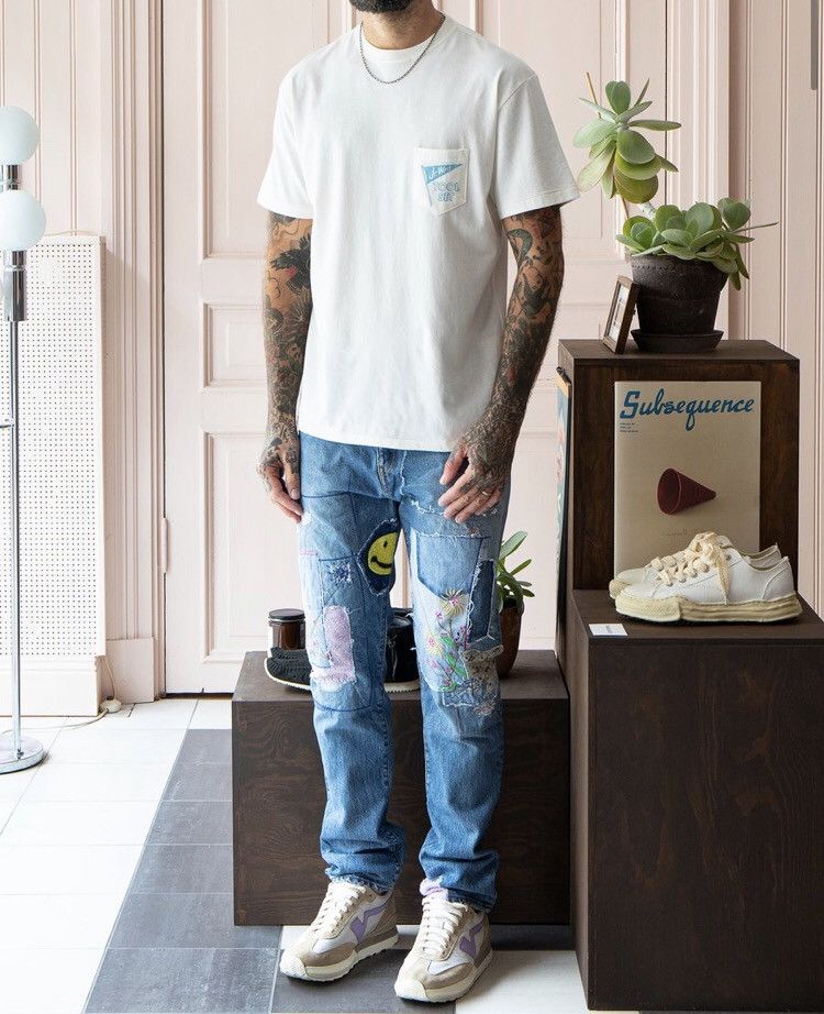 Kapital × Kapital Kountry KAPITAL 14oz Denim 5P Okabilly, Gypsy Patchwork Remake. Size US 34 / EU 50 - 23 Thumbnail