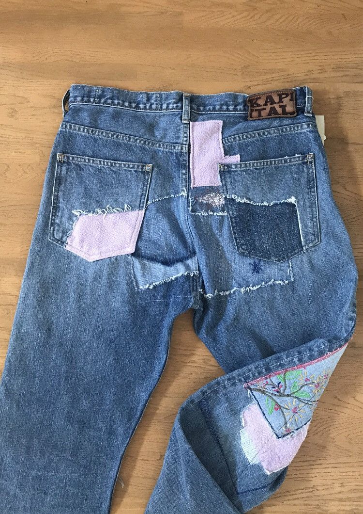 Kapital × Kapital Kountry KAPITAL 14oz Denim 5P Okabilly, Gypsy Patchwork Remake. Size US 34 / EU 50 - 10 Thumbnail