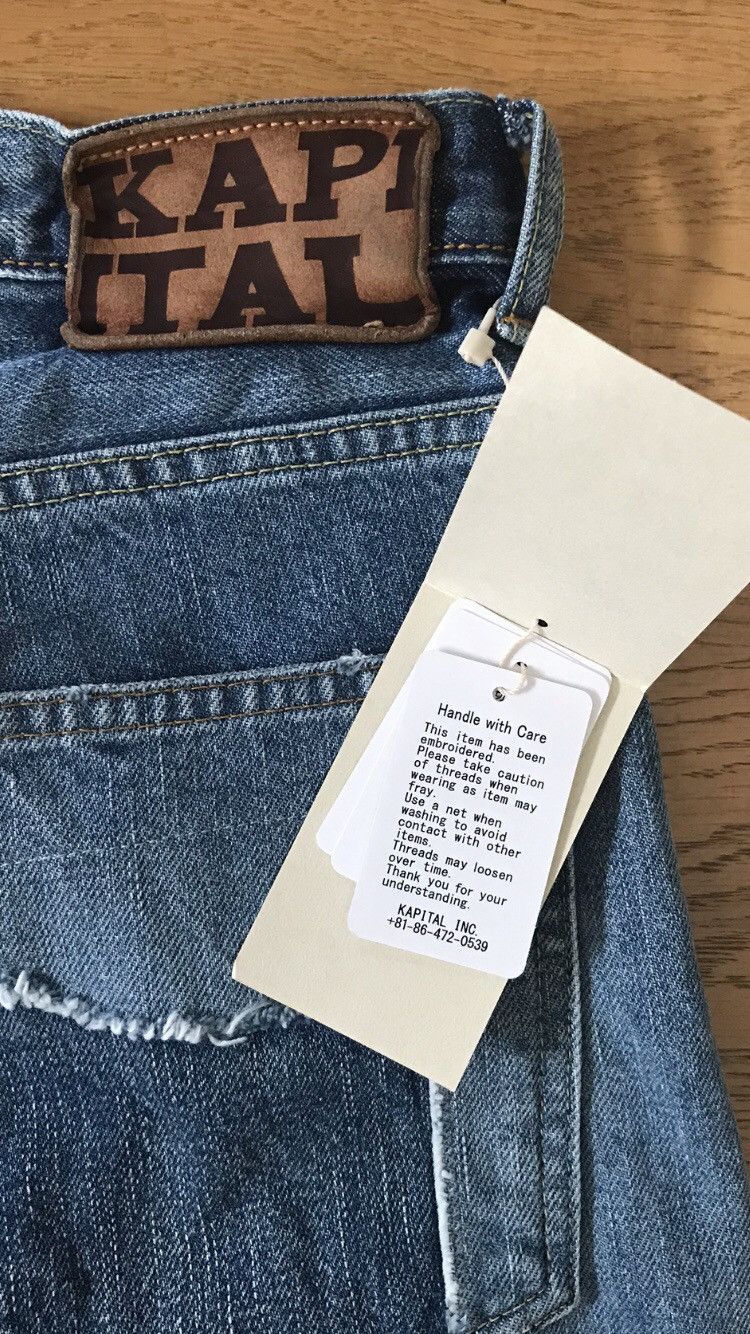 Kapital × Kapital Kountry KAPITAL 14oz Denim 5P Okabilly, Gypsy Patchwork Remake. Size US 34 / EU 50 - 21 Thumbnail
