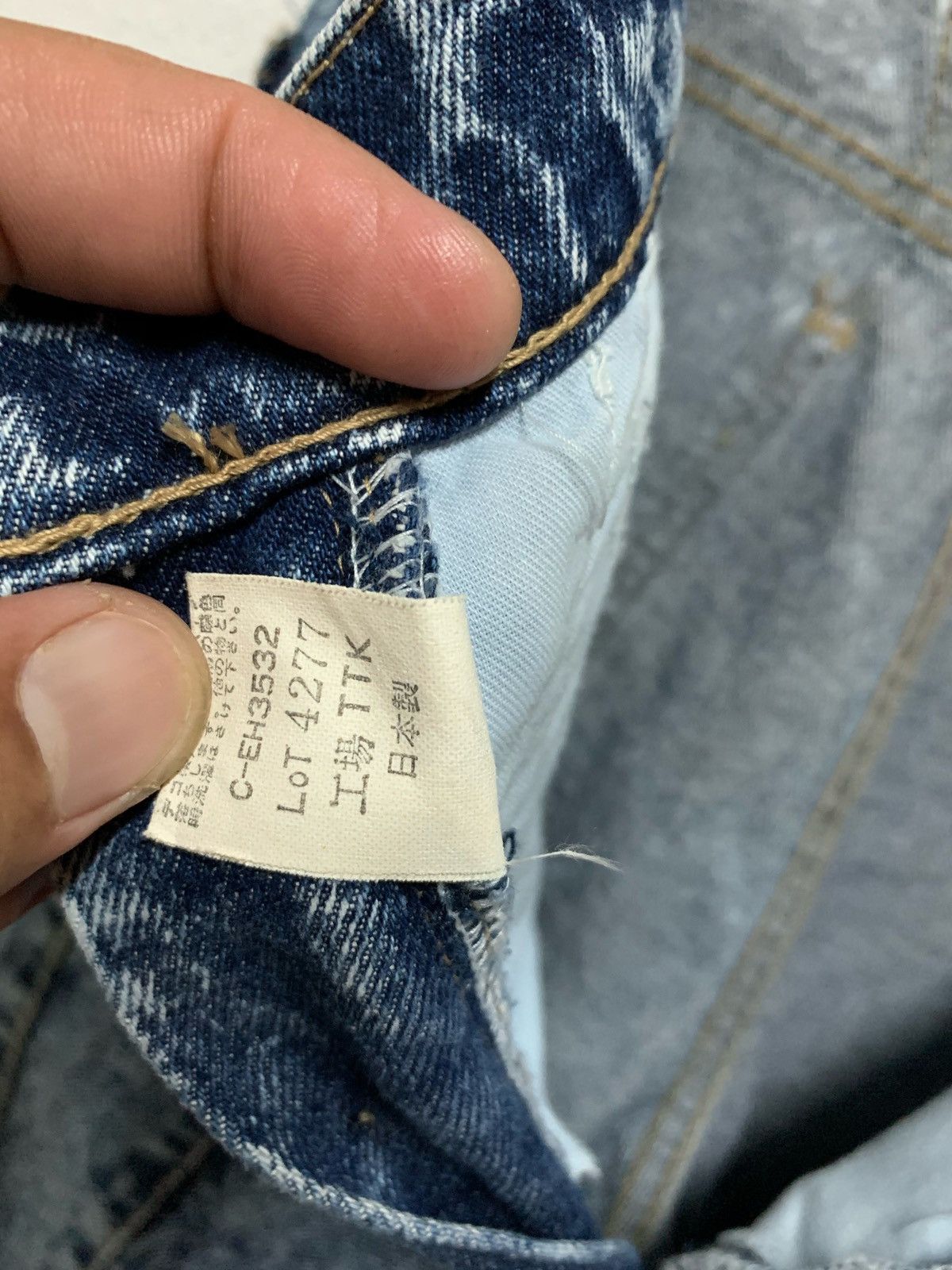 Japanese Brand Three P.A.L Acid Wash Denim Pant Size US 30 / EU 46 - 12 Thumbnail