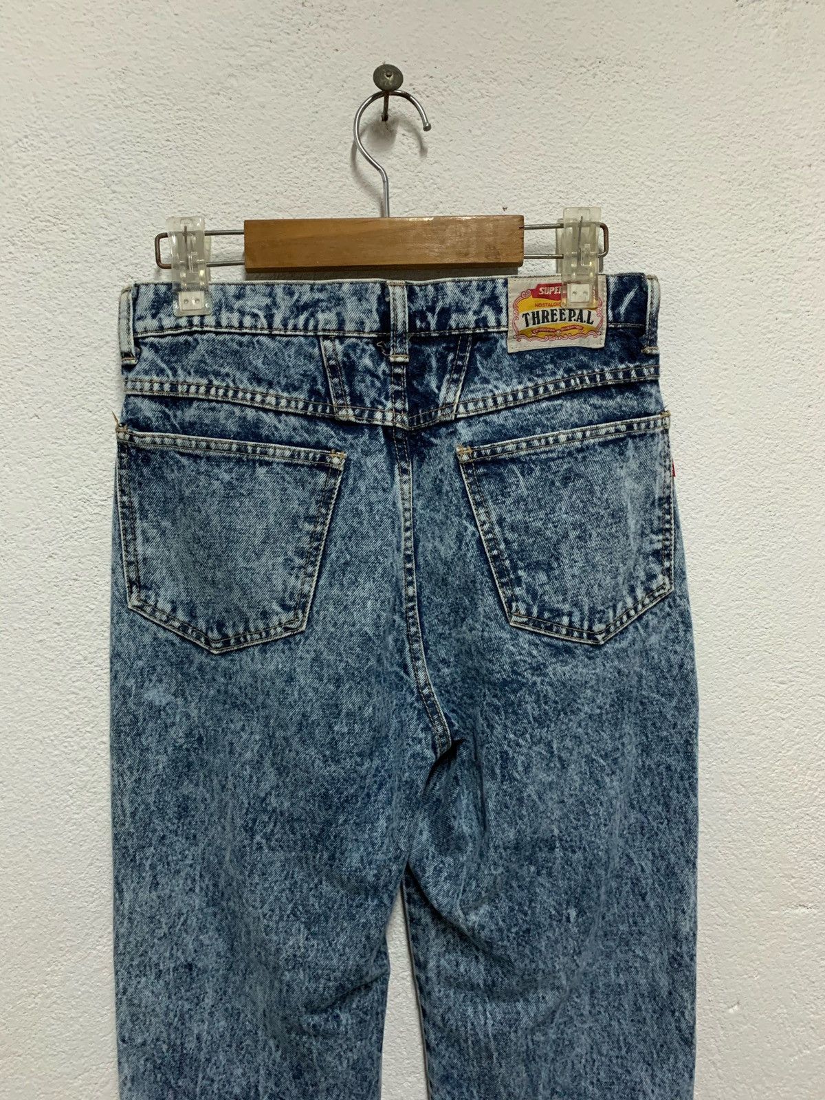 Japanese Brand Three P.A.L Acid Wash Denim Pant Size US 30 / EU 46 - 8 Thumbnail