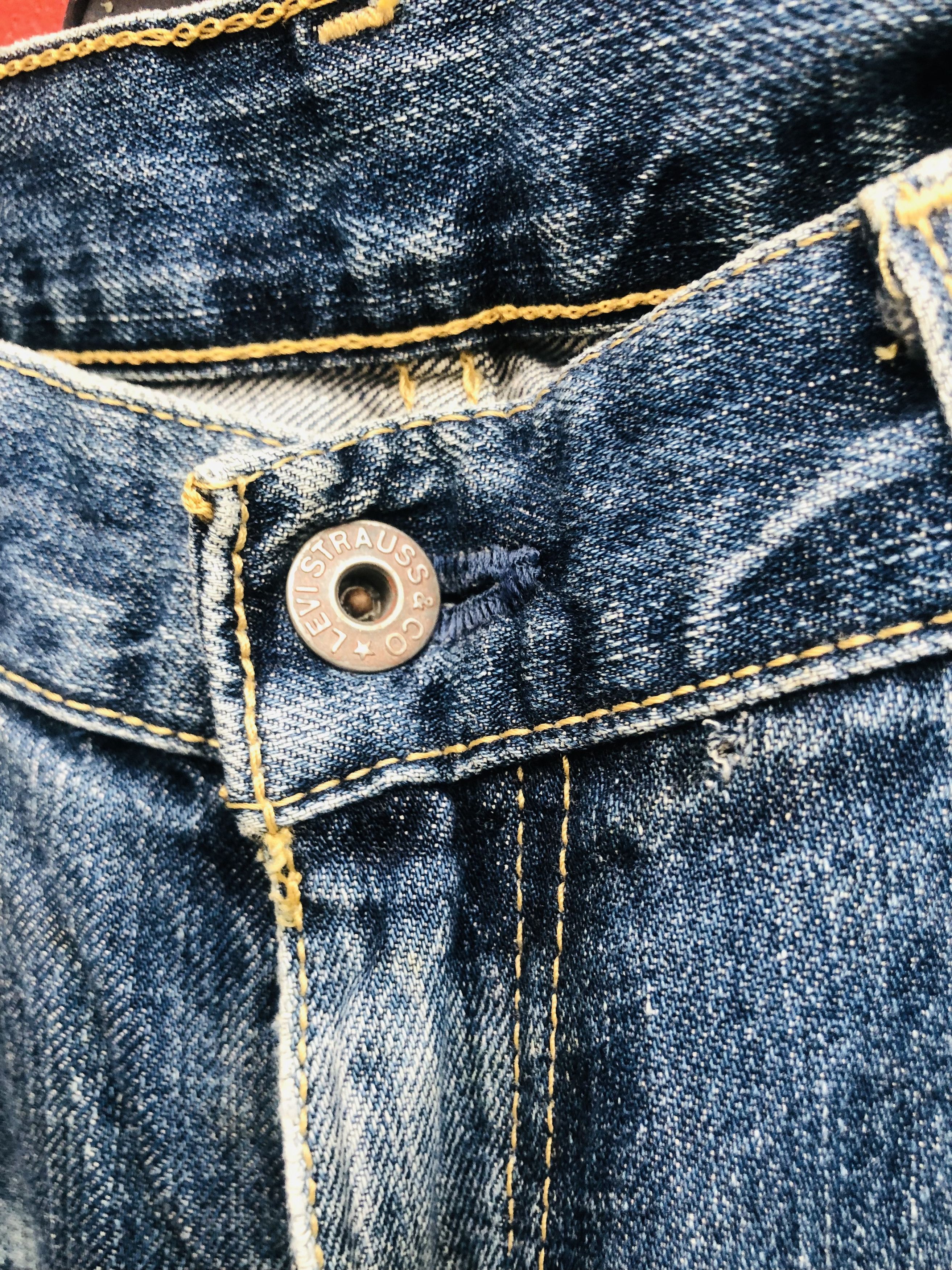 Japanese Brand × Vintage Vintage Levis Distressed Patches Designer Fashion Style Size US 32 / EU 48 - 5 Thumbnail