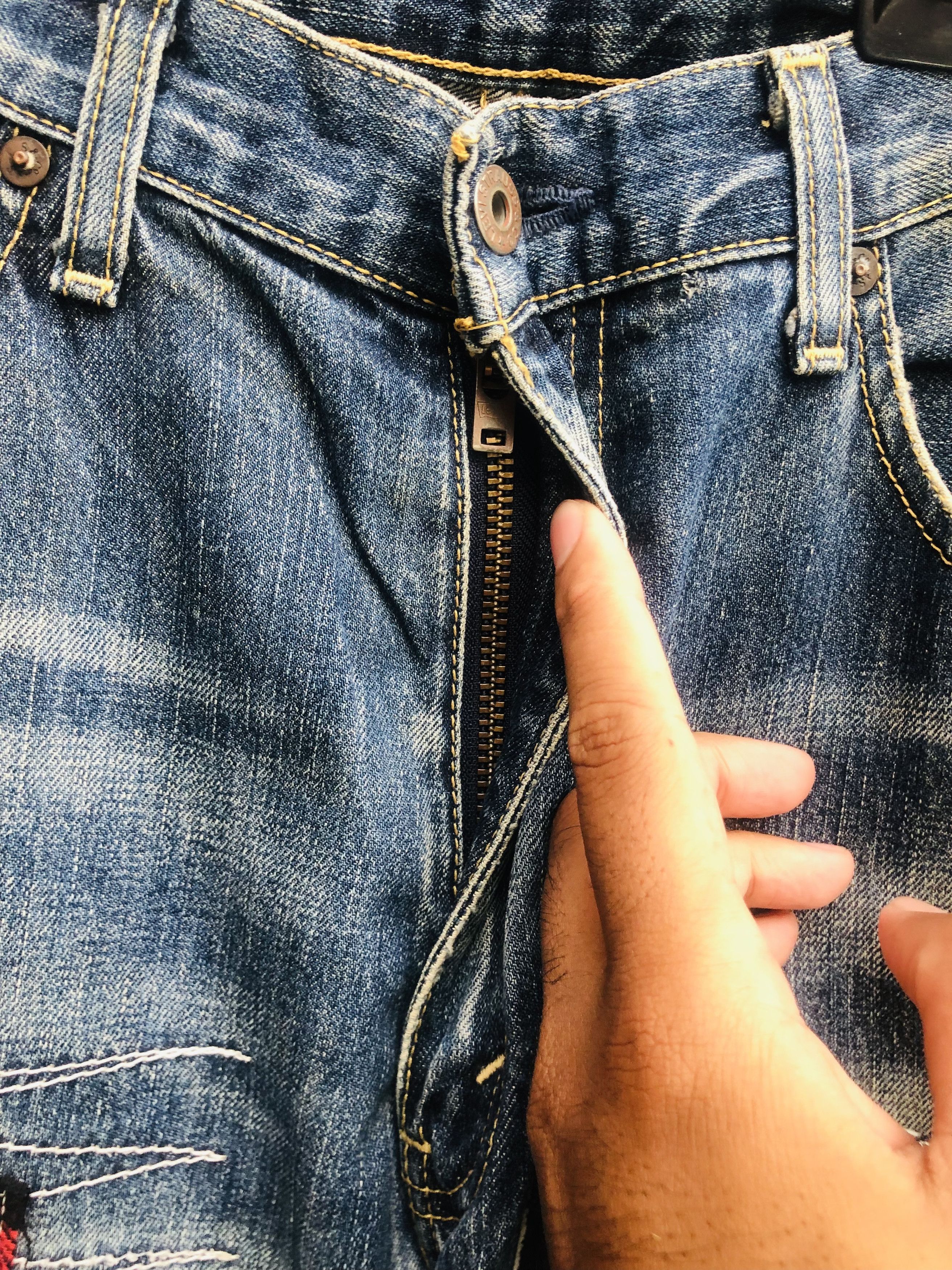 Japanese Brand × Vintage Vintage Levis Distressed Patches Designer Fashion Style Size US 32 / EU 48 - 6 Thumbnail