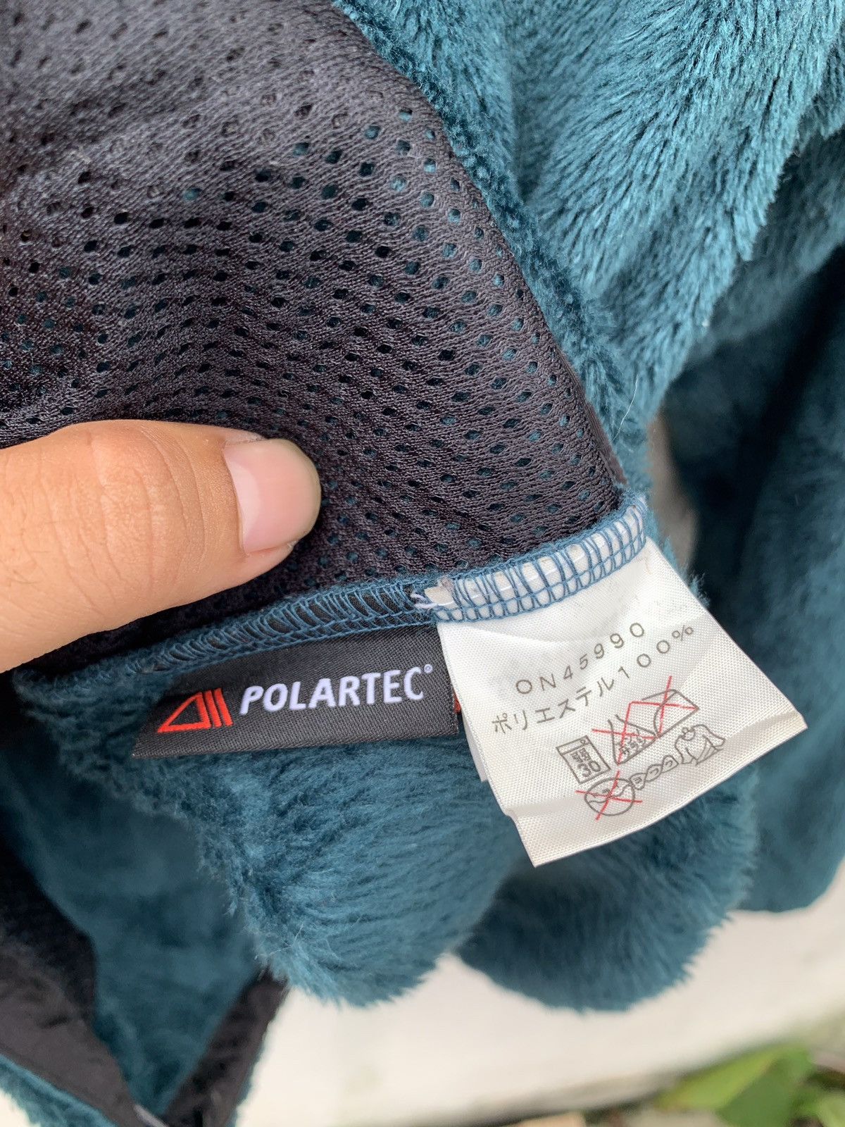 The North Face × Vintage The North Face Polartec Fleence Zip Up Mild Green Size US S / EU 44-46 / 1 - 6 Thumbnail