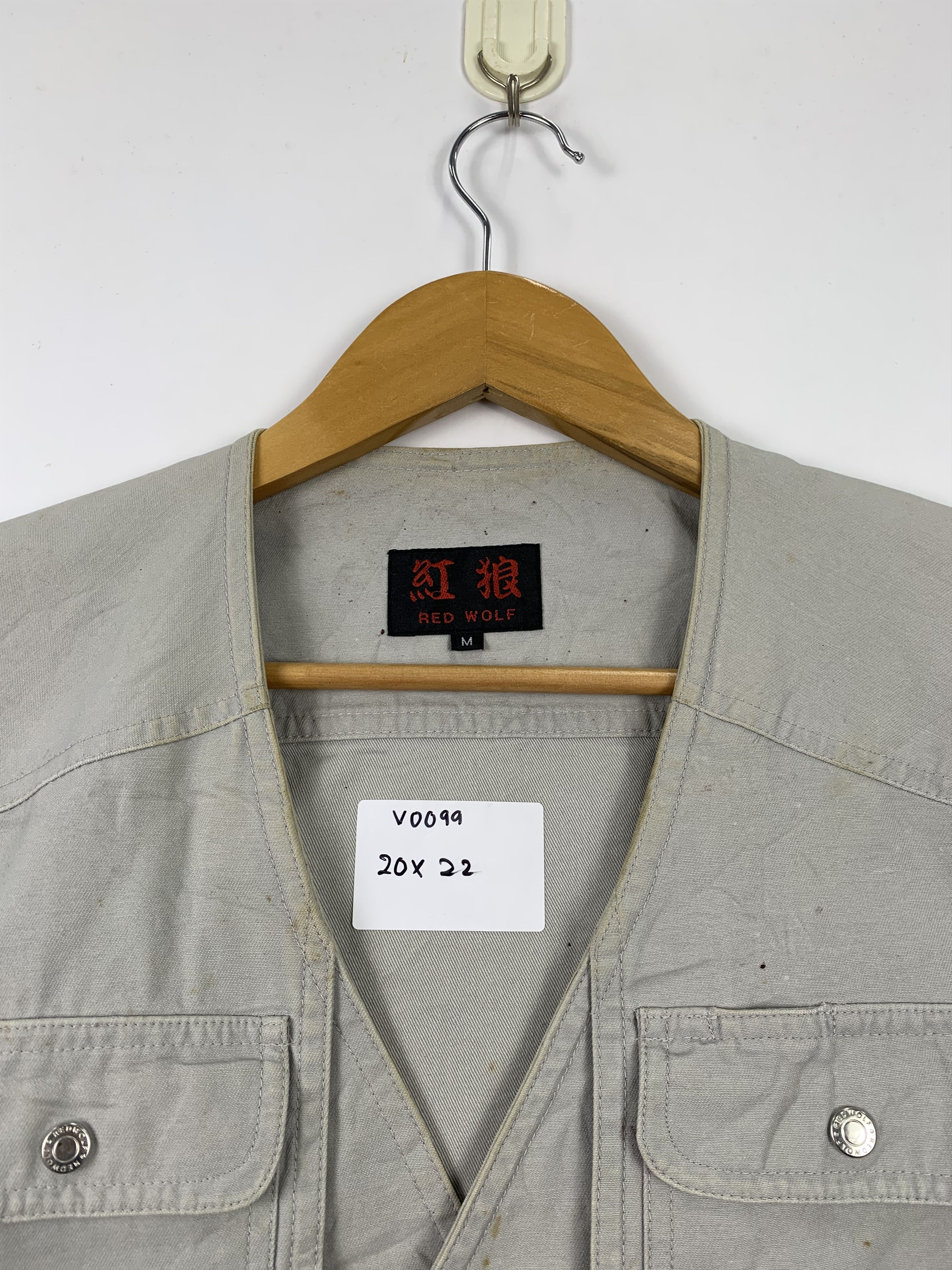 Japanese Brand Vintage RED WOLF Cotton Multi Pocket Fishing Vest V0099 Size US S / EU 44-46 / 1 - 6 Thumbnail