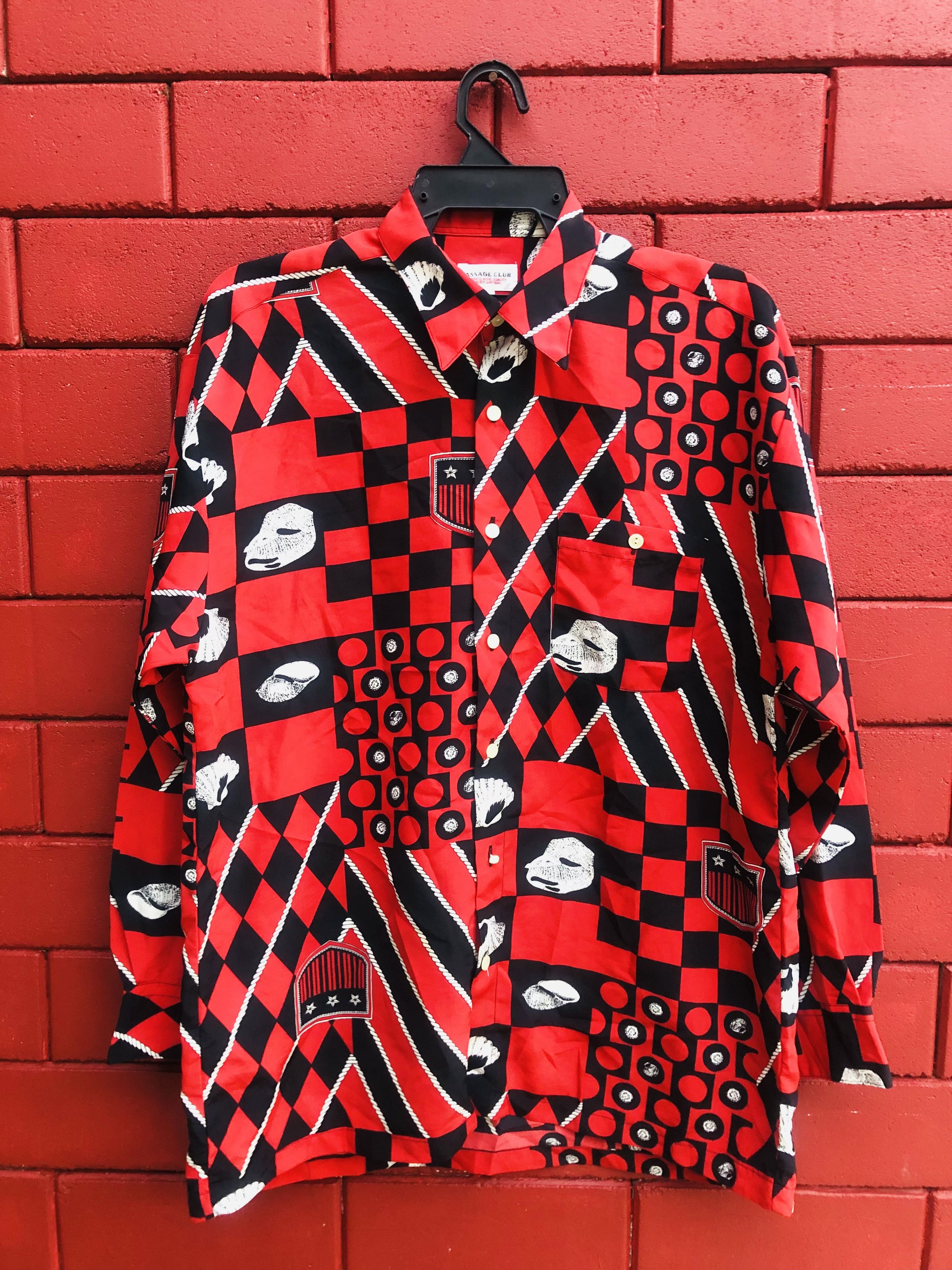 image of Vintage Passage Club Japanese Designer Streetwear Fashion in Red, Men's (Size Large)