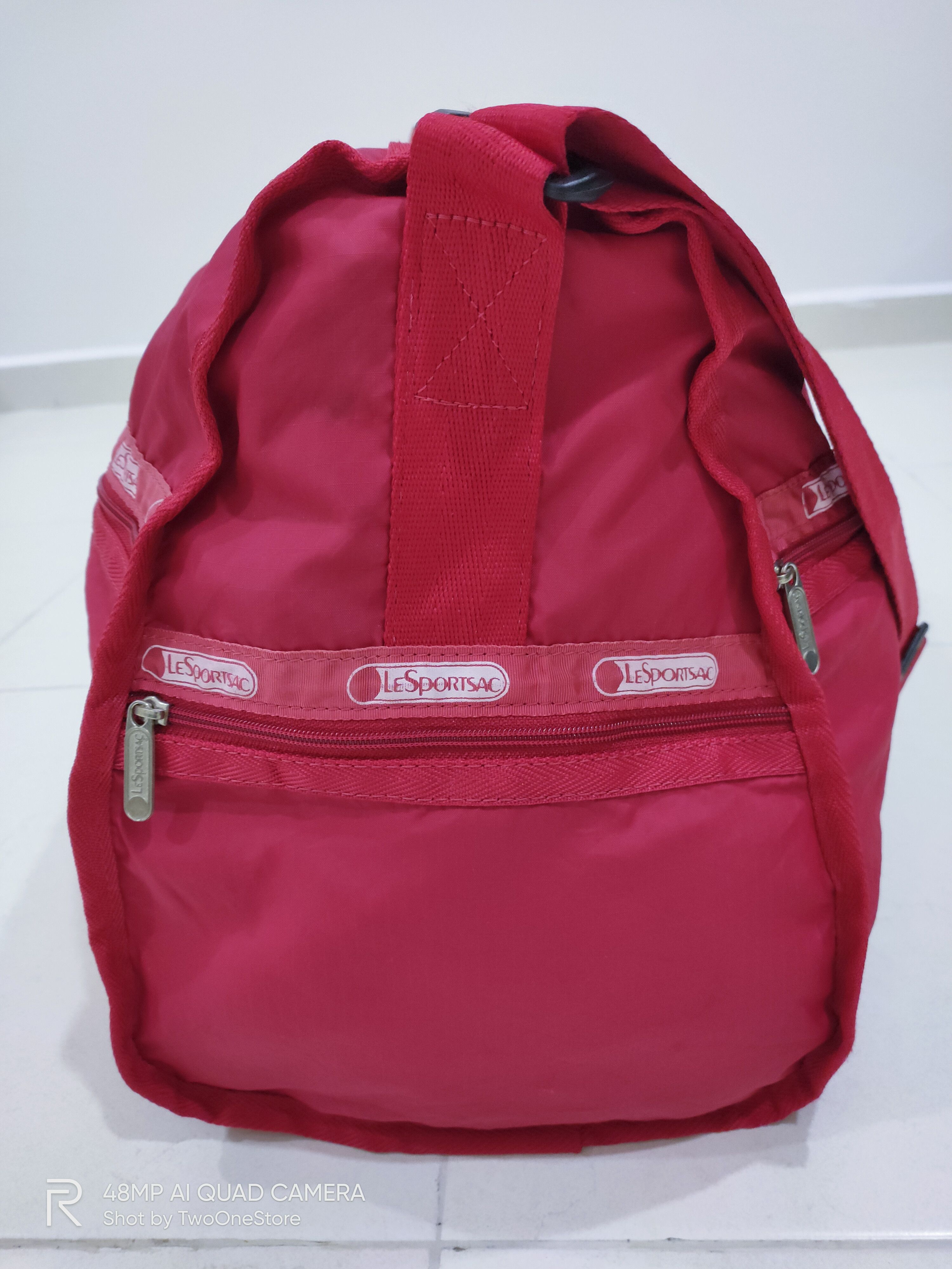 LeSportsac × Sports Specialties LESPORTSAC Red Canvas Sports Waterproof Outdoor Duffle Bag Size ONE SIZE - 3 Thumbnail