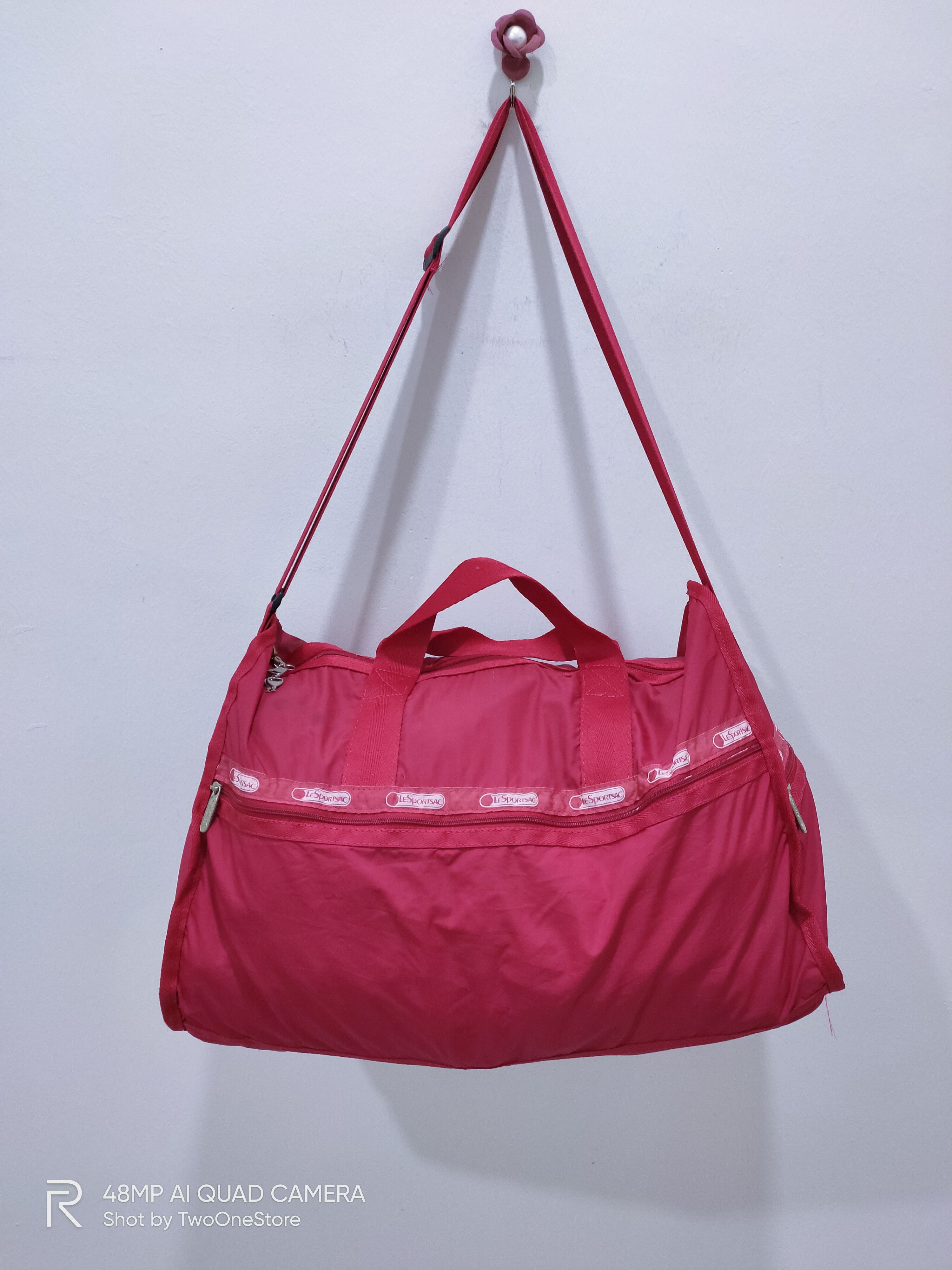 LeSportsac × Sports Specialties LESPORTSAC Red Canvas Sports Waterproof Outdoor Duffle Bag Size ONE SIZE - 8 Thumbnail