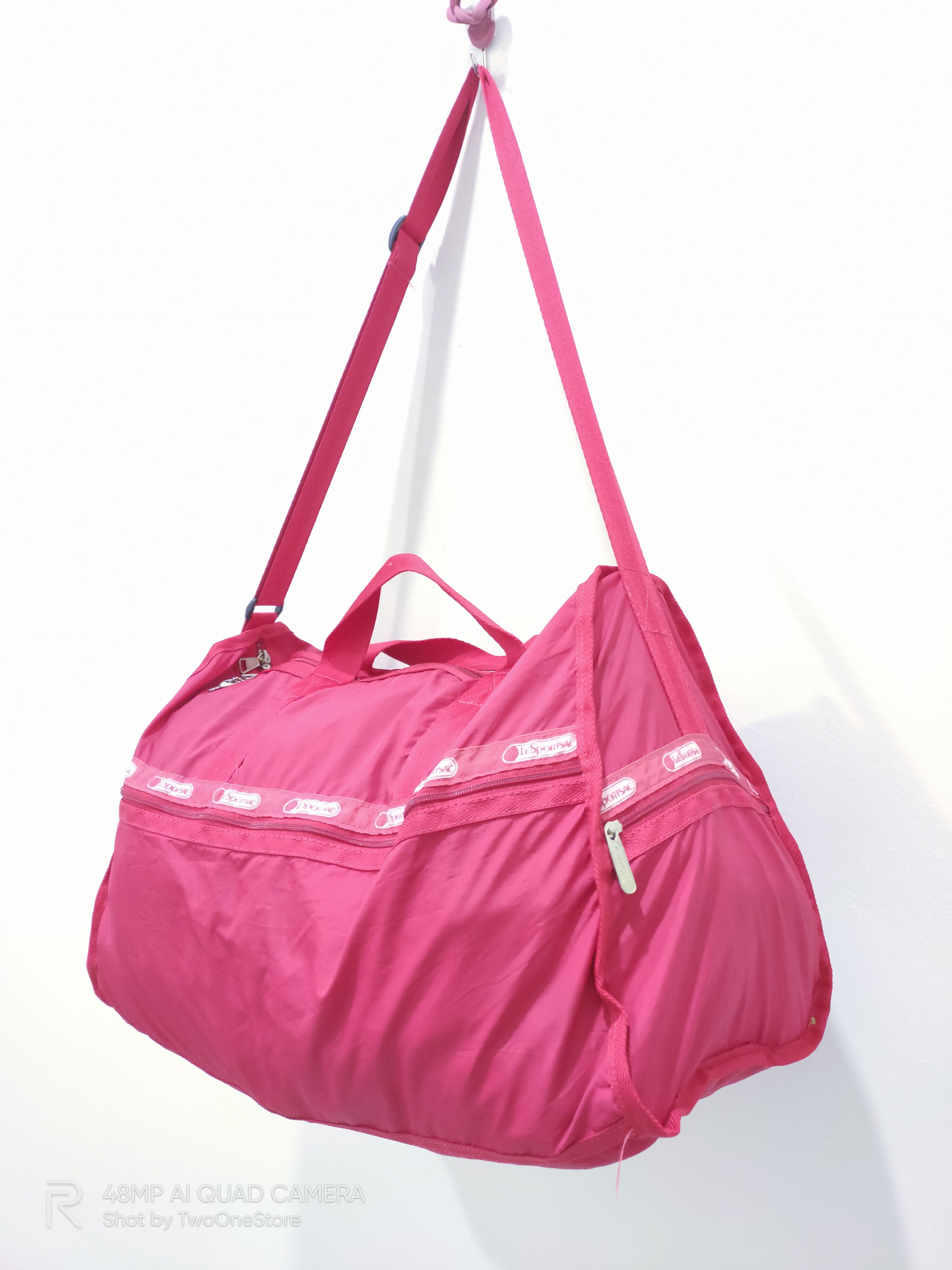 LeSportsac × Sports Specialties LESPORTSAC Red Canvas Sports Waterproof Outdoor Duffle Bag Size ONE SIZE - 2 Thumbnail