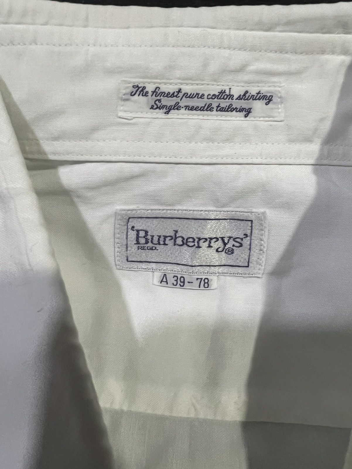Burberry × Burberry Prorsum VINTAGE PLAIN BURBERRY’S BUTTON UP SHIRT (NEW OLD STOCK) Size US M / EU 48-50 / 2 - 13 Thumbnail