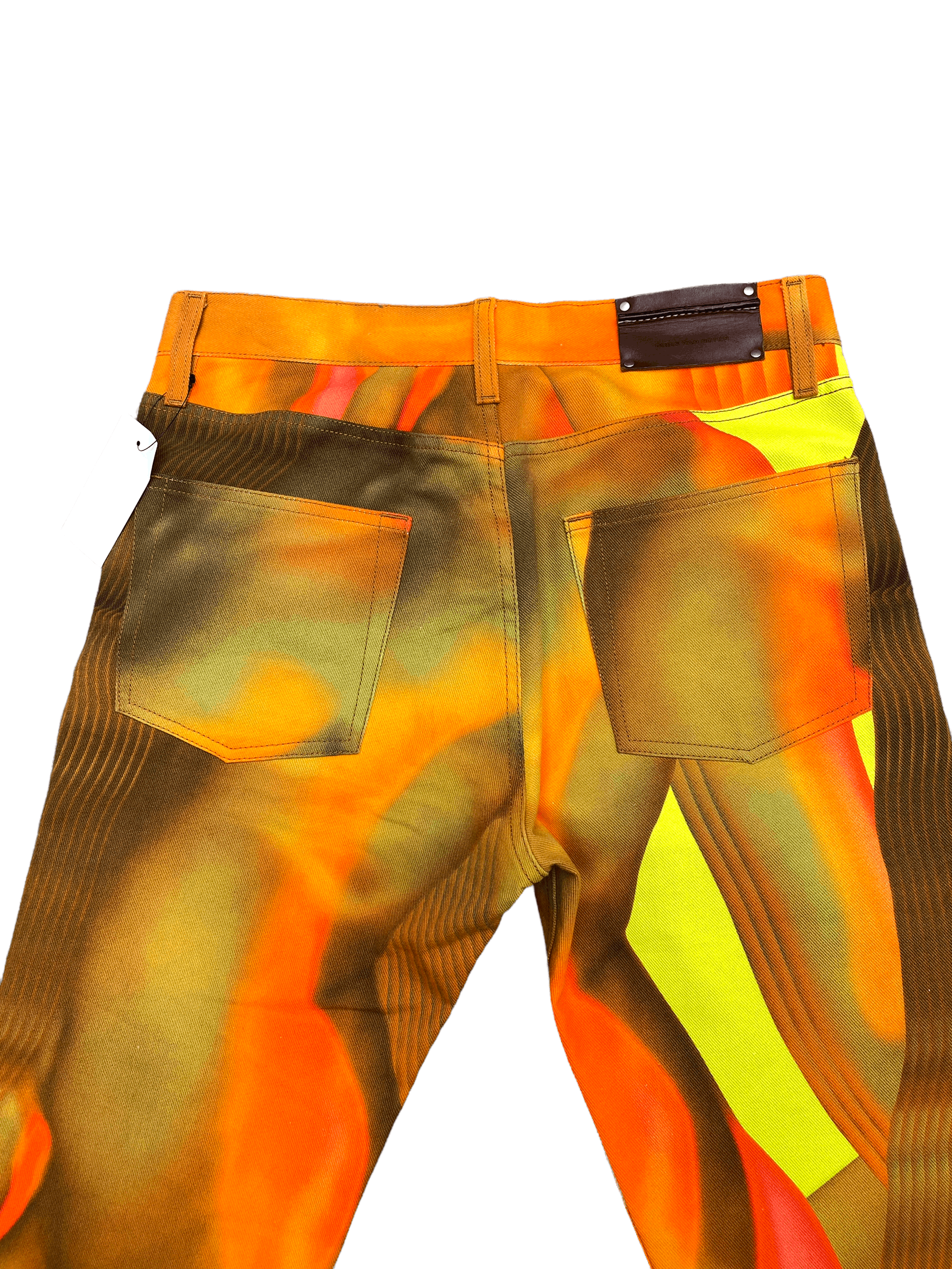 Dries Van Noten SS 2020 Mika Ninagawa Orange Pants Size US 33 - 7 Thumbnail