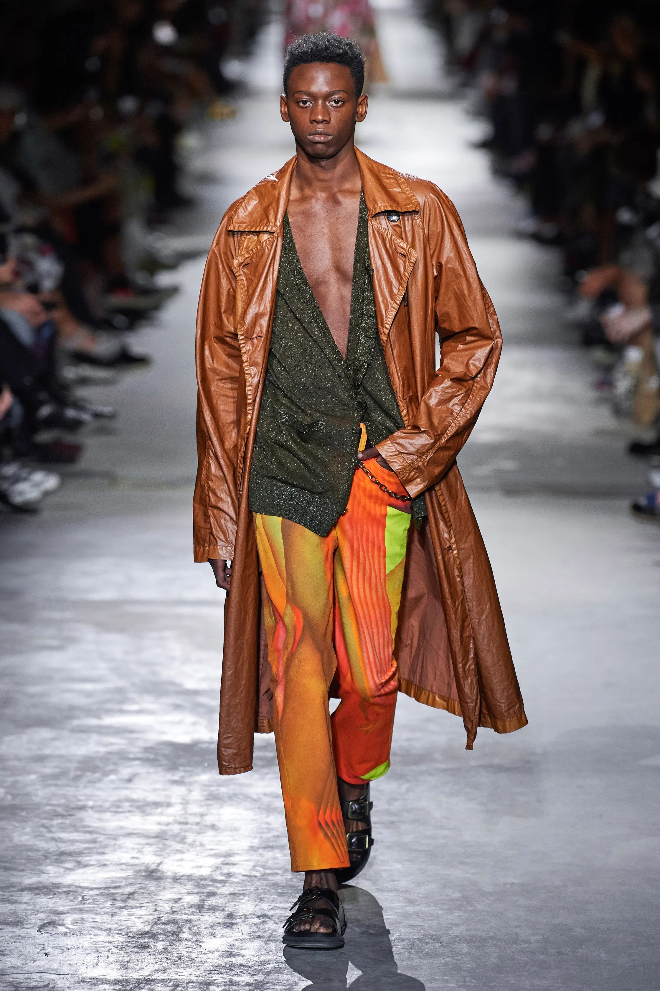 Dries Van Noten SS 2020 Mika Ninagawa Orange Pants Size US 33 - 2 Thumbnail