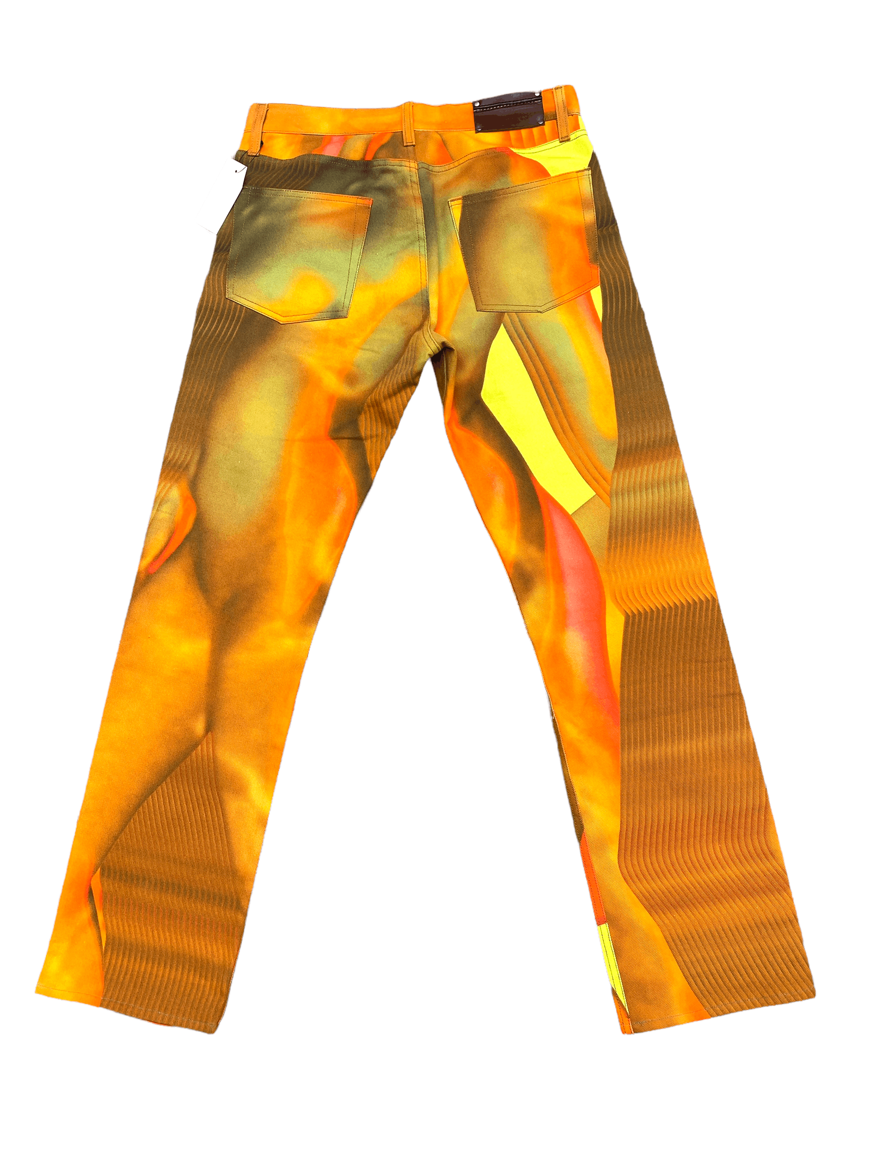 Dries Van Noten SS 2020 Mika Ninagawa Orange Pants Size US 33 - 3 Thumbnail