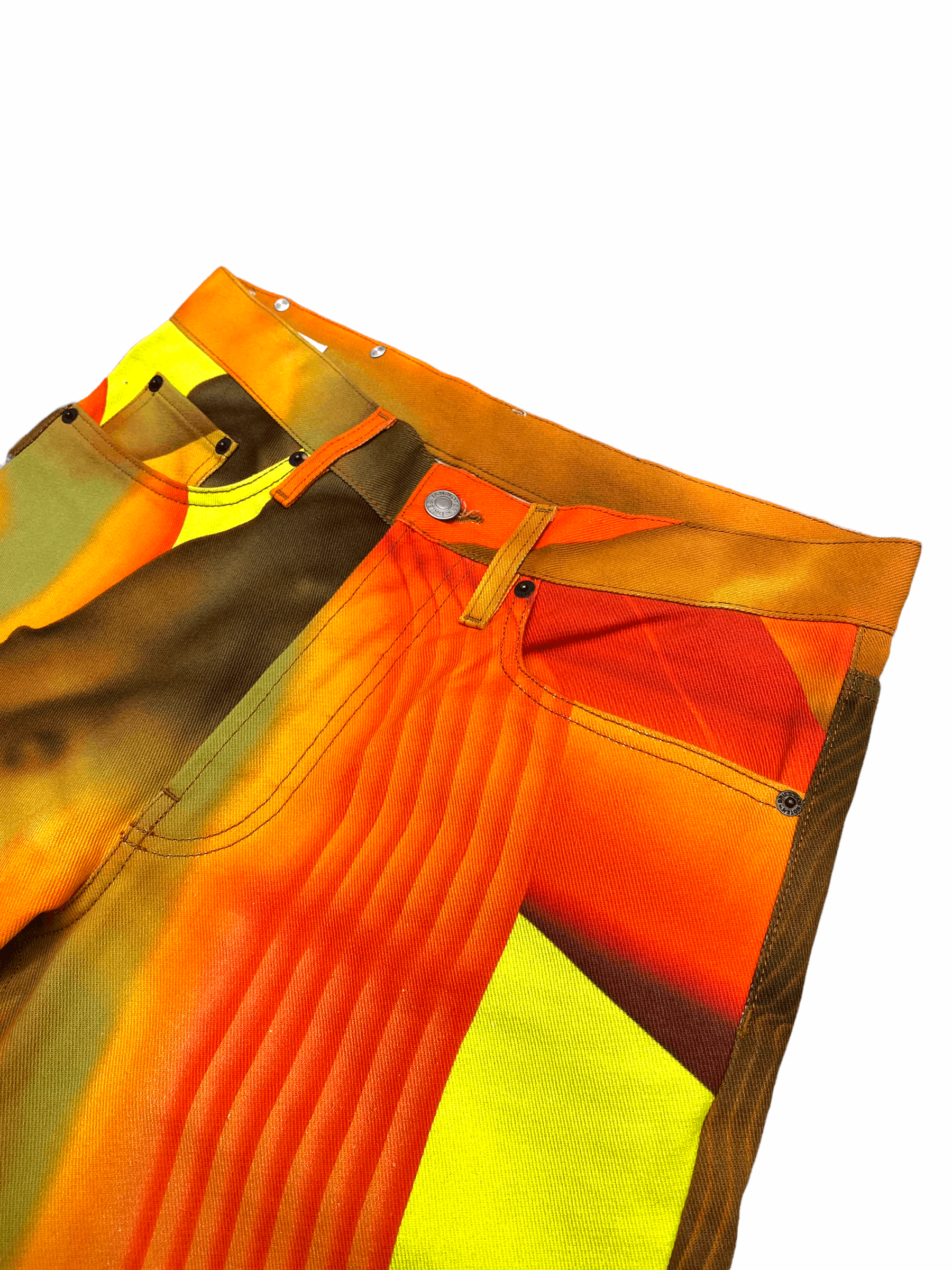 Dries Van Noten SS 2020 Mika Ninagawa Orange Pants Size US 33 - 6 Thumbnail