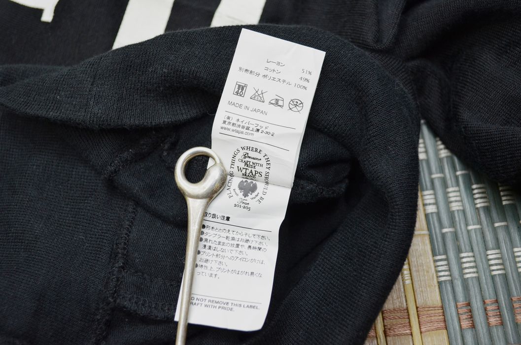 Wtaps Wtaps Black Cardigan Sweater ' Way Of Life ' Made In Japan