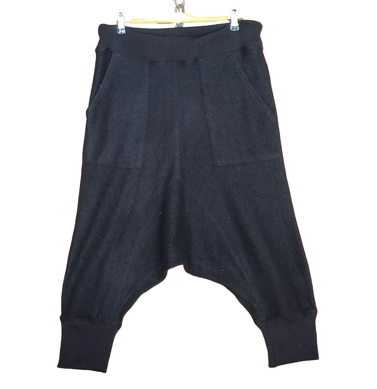image of If Six Was Nine x Issey Miyake Zucca By Issey Miyake Wool Blend Drop Crotch Harem Pants in Black (S