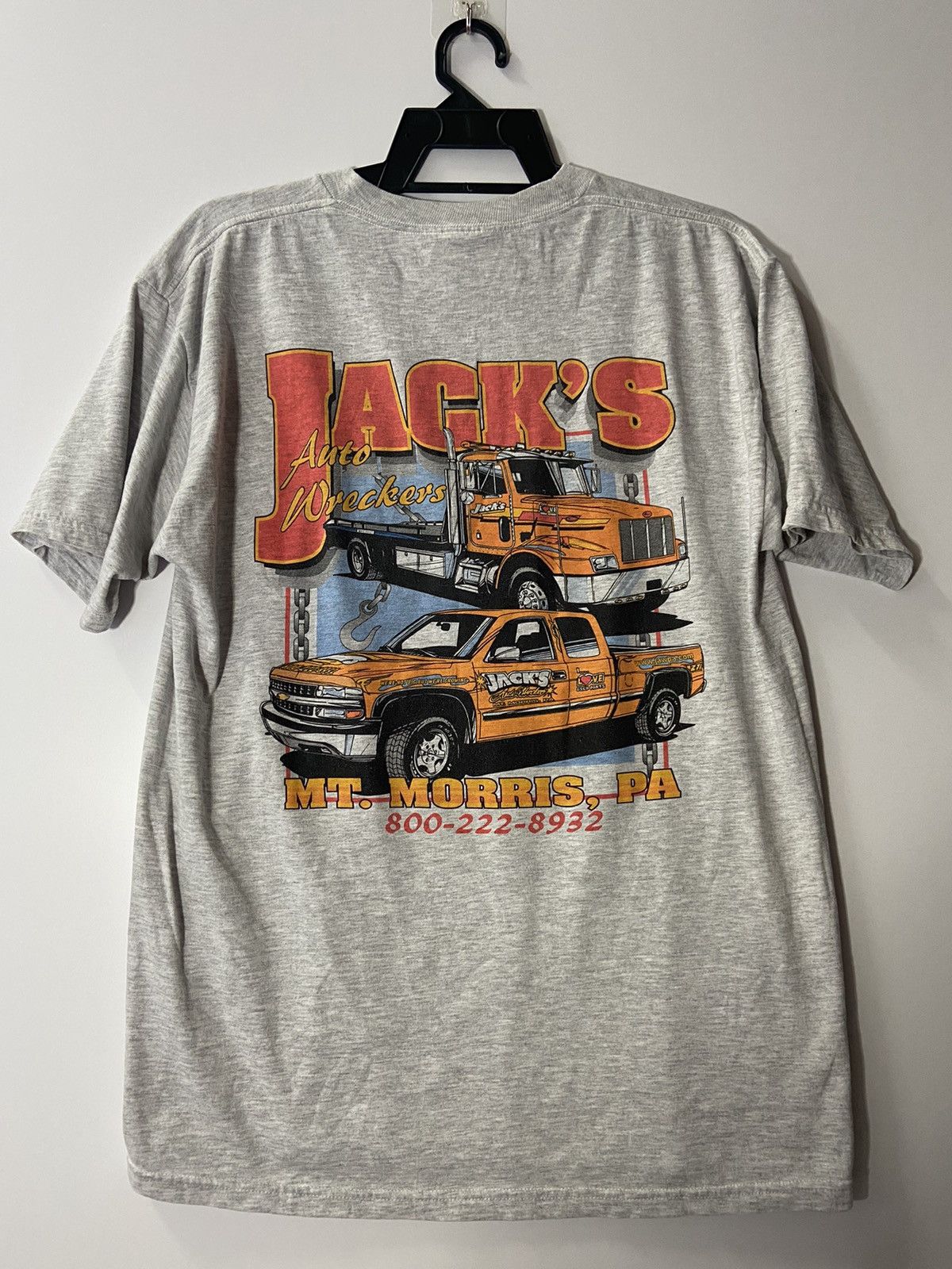 Vintage VINTAGE JACK’S AUTO WRECKERS 2002 NASCAR RARE SHIRT(STAIN