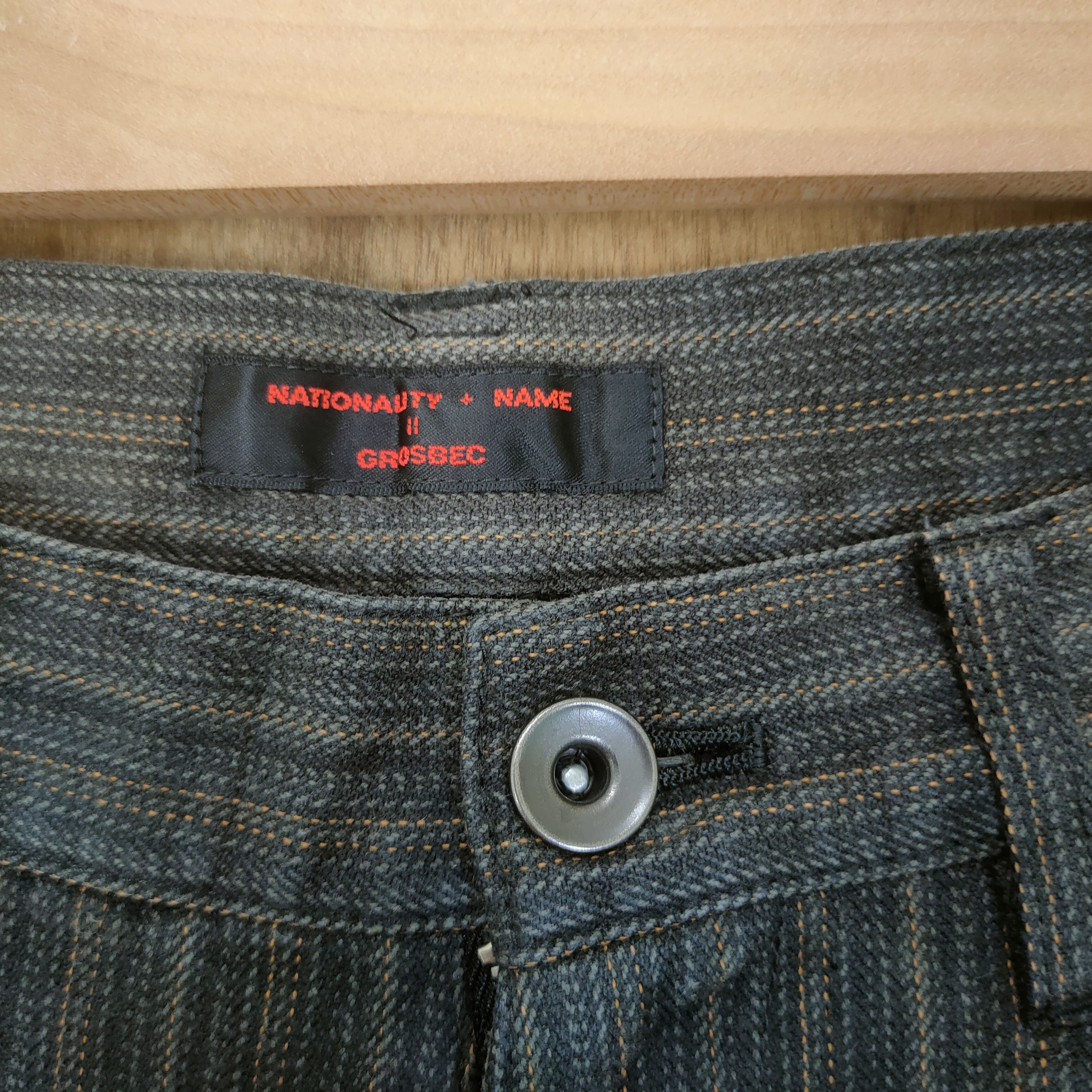 Japanese Brand × Solid and Striped VINTAGE JAPANESE HICKORY STRIPE FADED BROWN PANTS Size US 28 / EU 44 - 2 Thumbnail