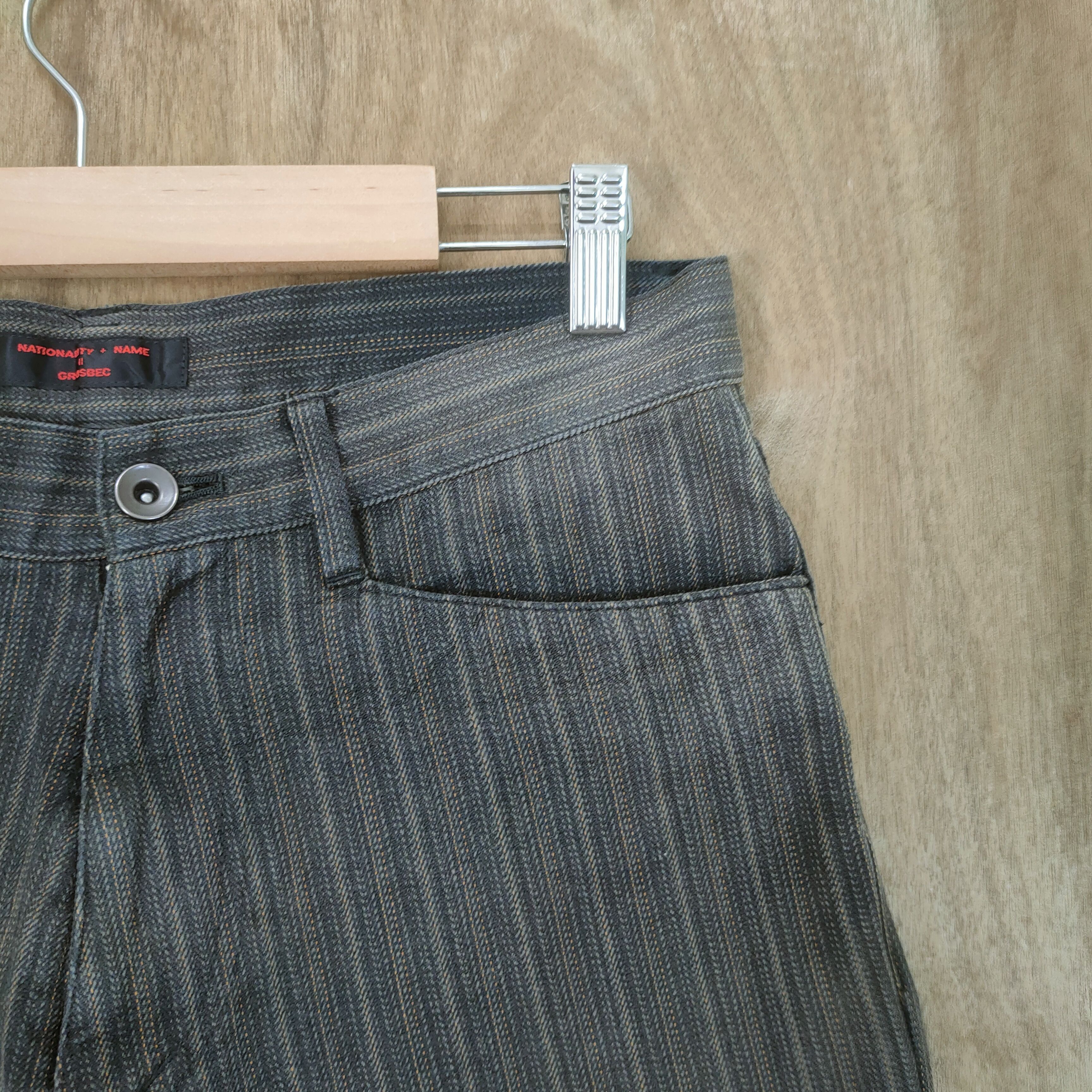 Japanese Brand × Solid and Striped VINTAGE JAPANESE HICKORY STRIPE FADED BROWN PANTS Size US 28 / EU 44 - 6 Thumbnail